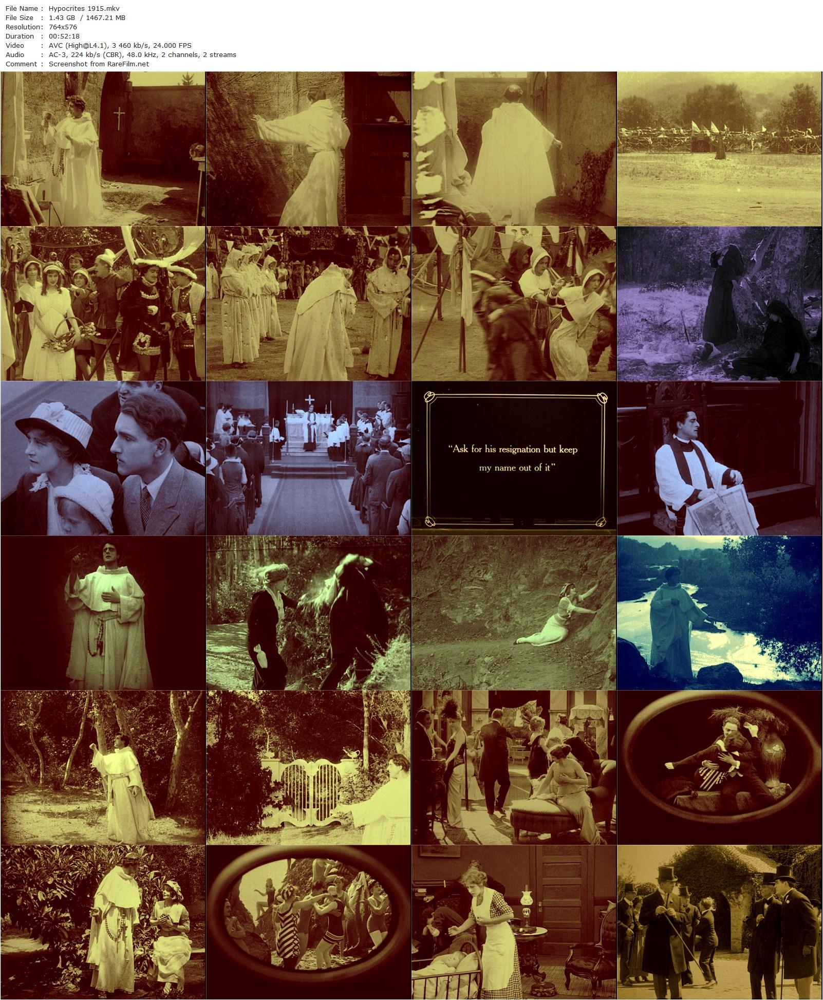 Hypocrites (1915) Lois Weber, Courtenay Foote, Myrtle Stedman, Herbert Standing-poster