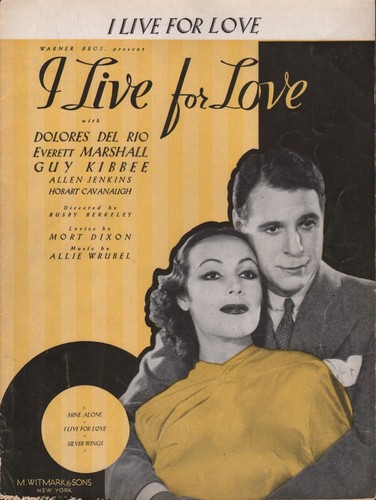 I Live for Love (1935) Busby Berkeley, Dolores del Rio, Everett Marshall, Guy Kibbee, Comedy, Musical, Romance