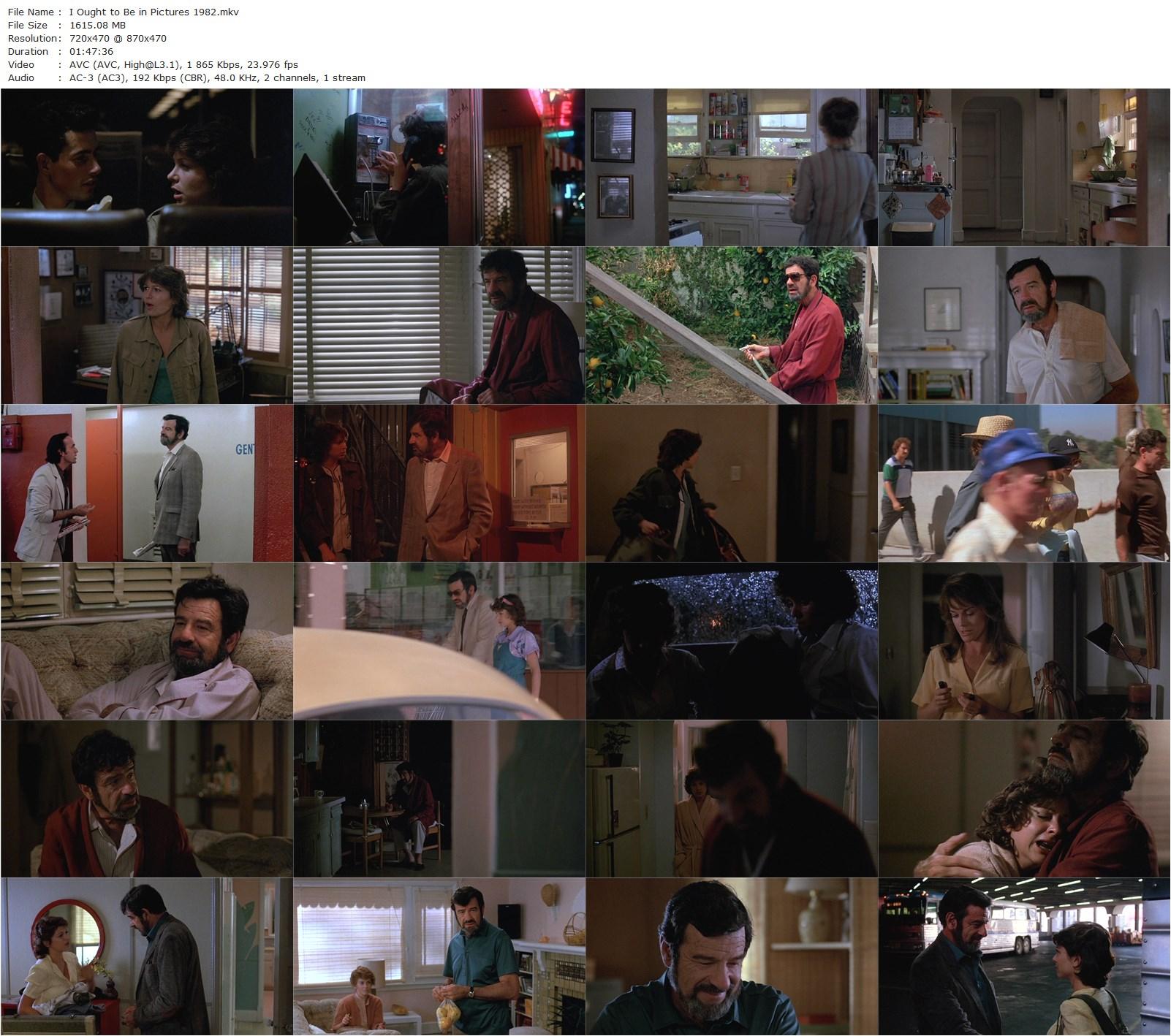 I Ought to Be in Pictures (1982) Herbert Ross, Walter Matthau, Ann-Margret, Dinah Manoff-poster