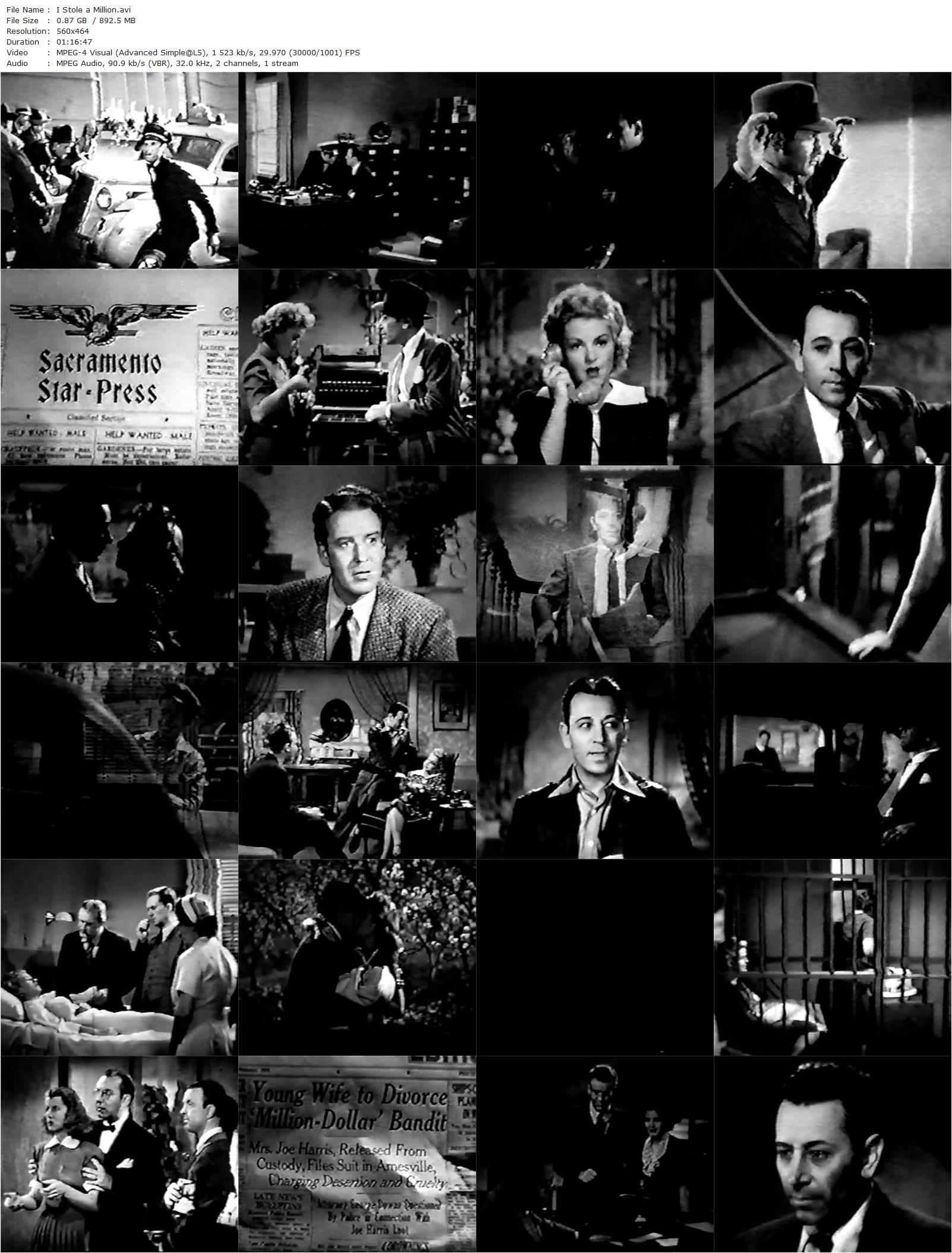 I Stole a Million (1939) Frank Tuttle-poster