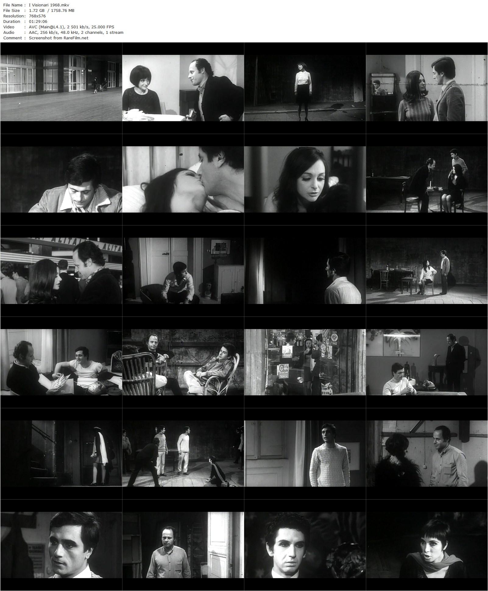 The Visionaries / I visionari (1968) Maurizio Ponzi, Adriana Asti, Jean-Marc Bory, Luigi Diberti-poster