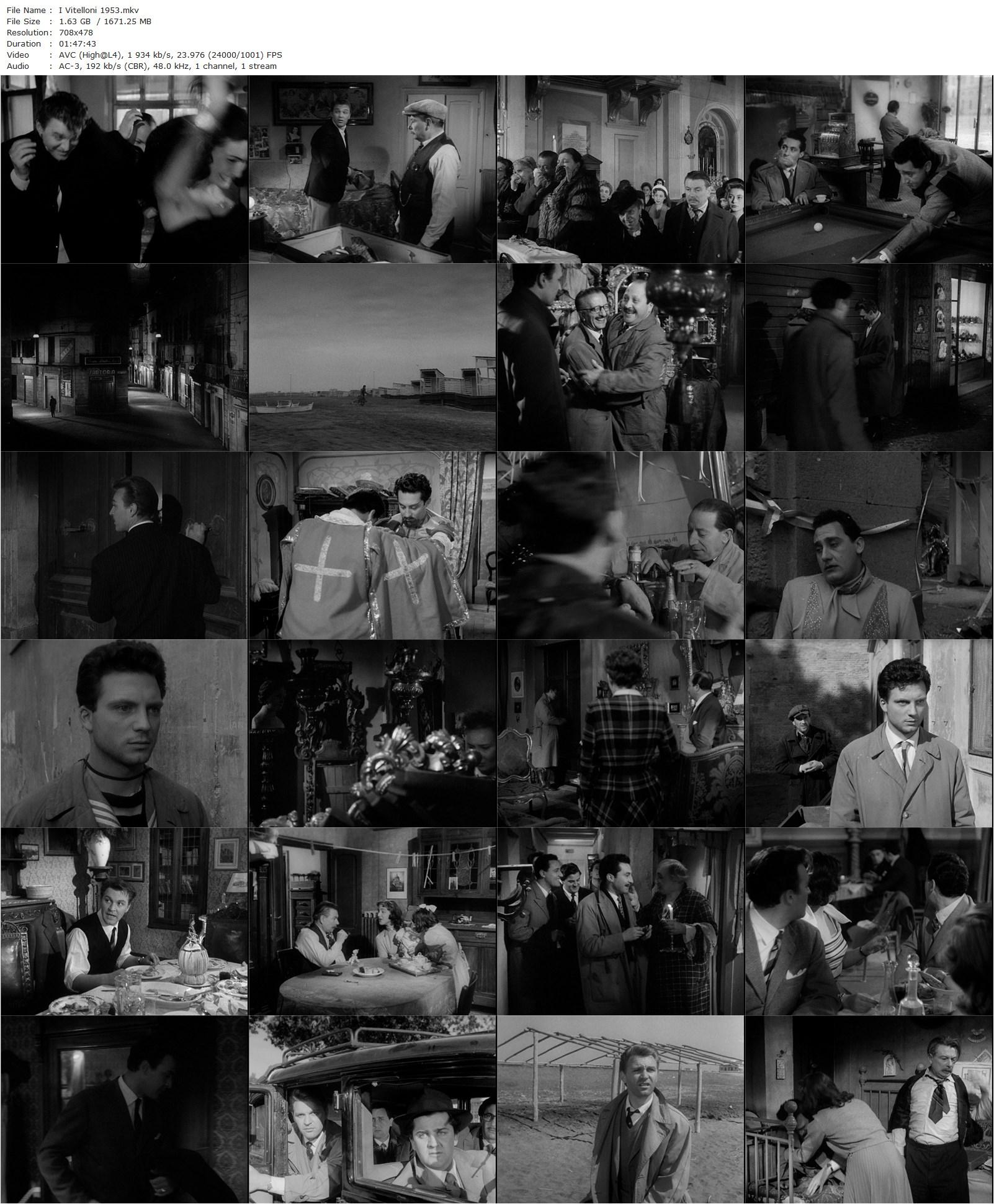 I vitelloni (1953) Federico Fellini, Alberto Sordi, Franco Fabrizi, Franco Interlenghi-poster