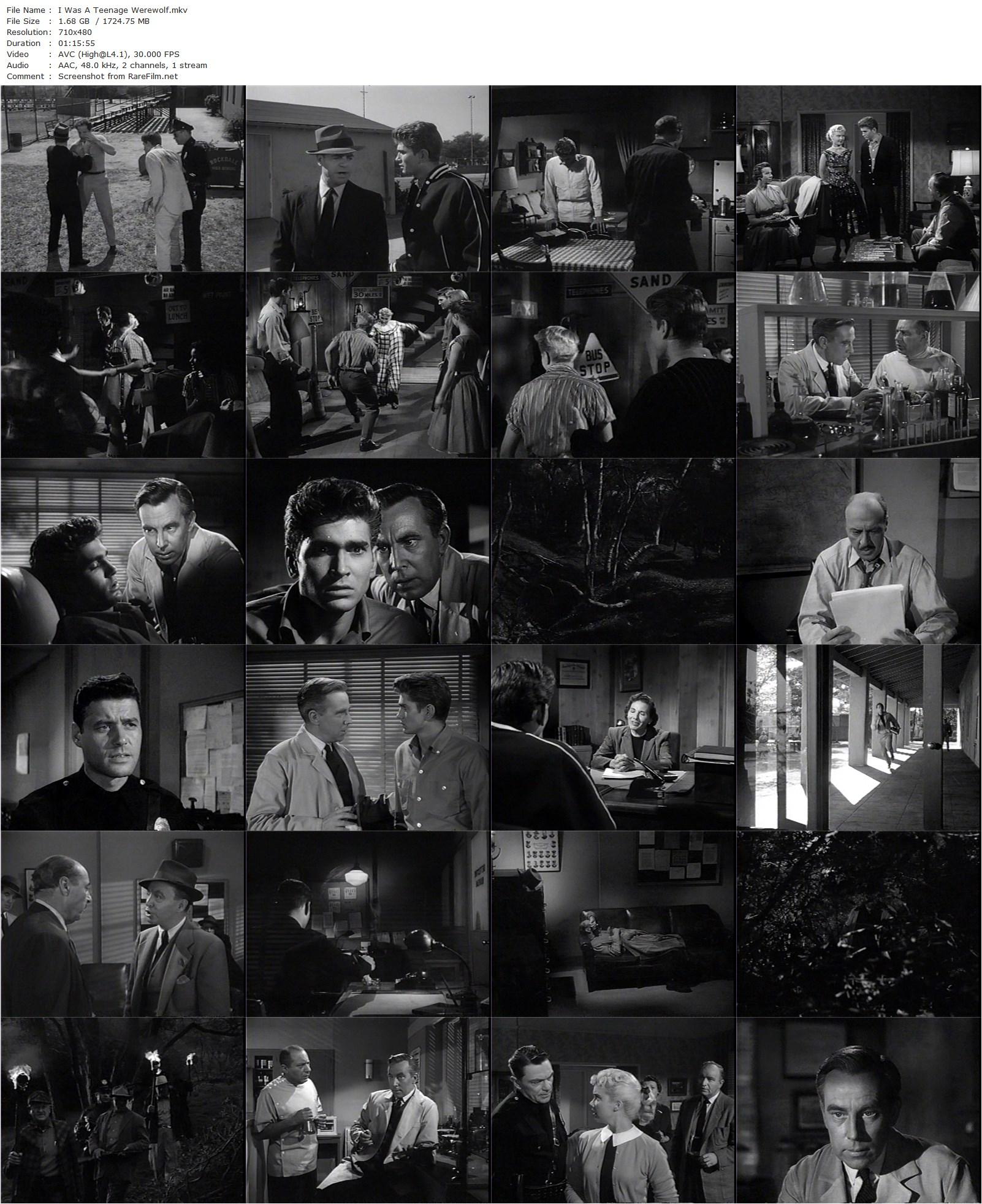 I Was a Teenage Werewolf (1957) Gene Fowler Jr., Michael Landon, Yvonne Lime, Whit Bissell-poster