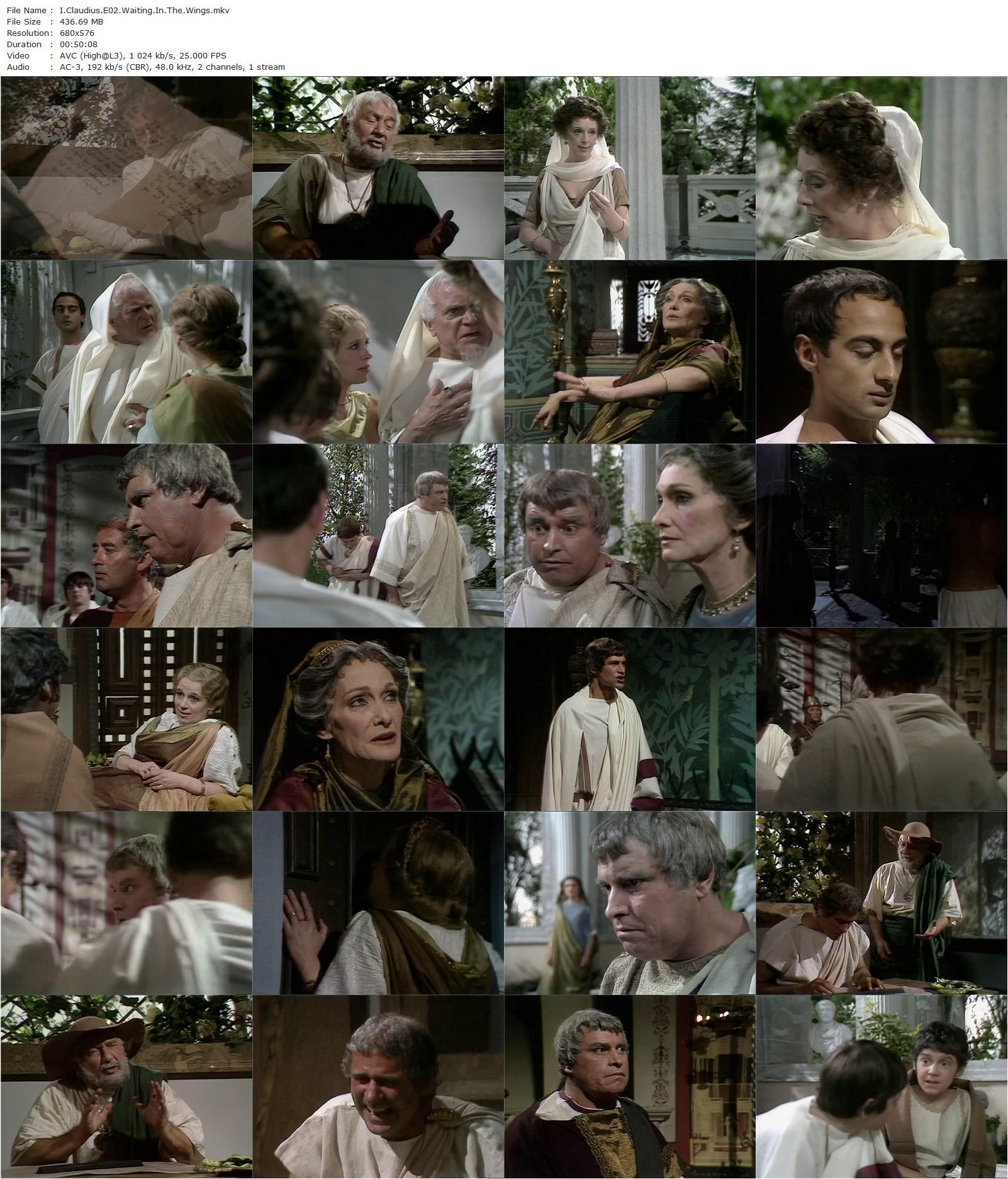 I, Claudius (1976) Herbert Wise, Derek Jacobi, John Hurt, Siân Phillips-poster