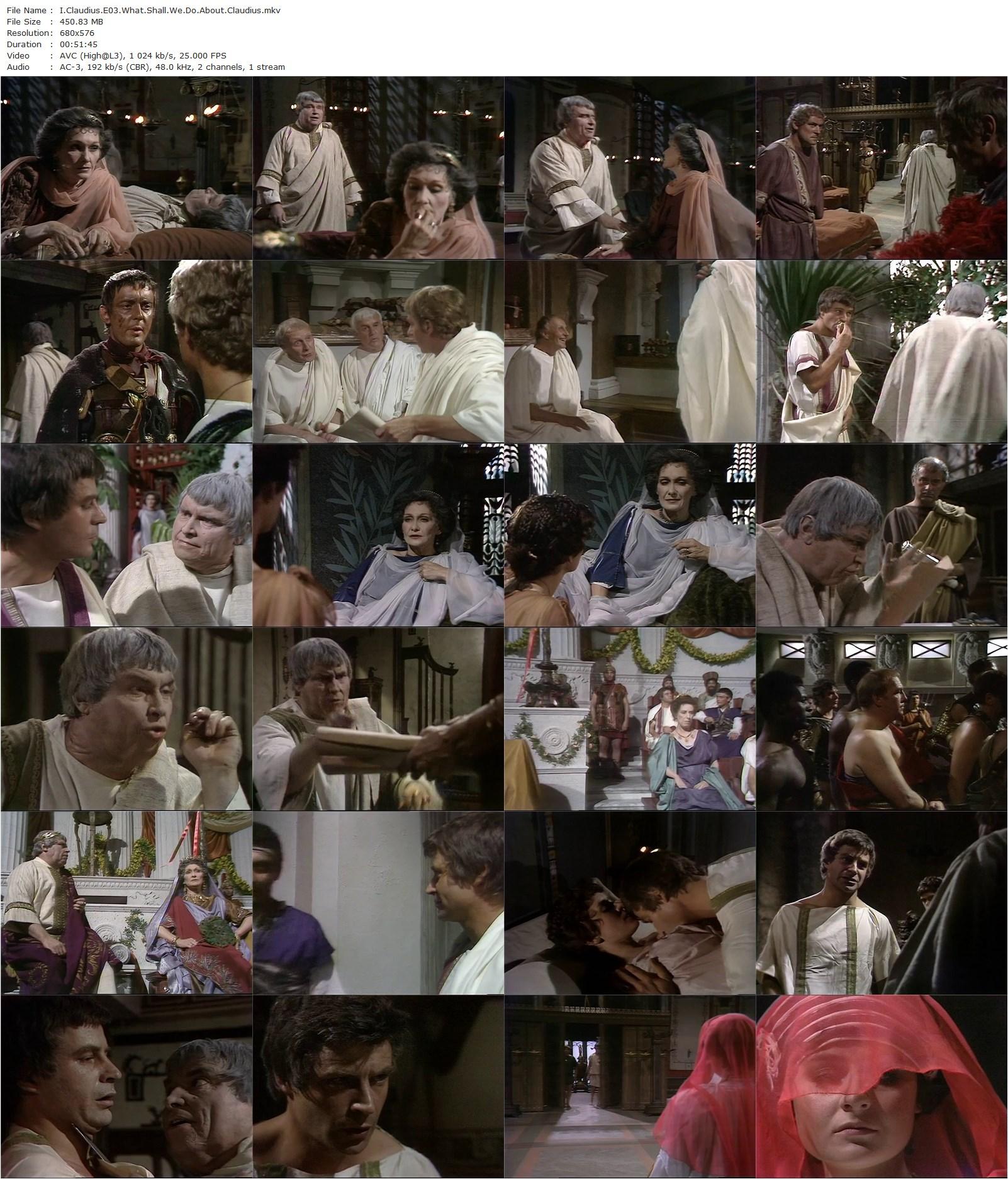 I, Claudius (1976) Herbert Wise, Derek Jacobi, John Hurt, Siân Phillips-poster