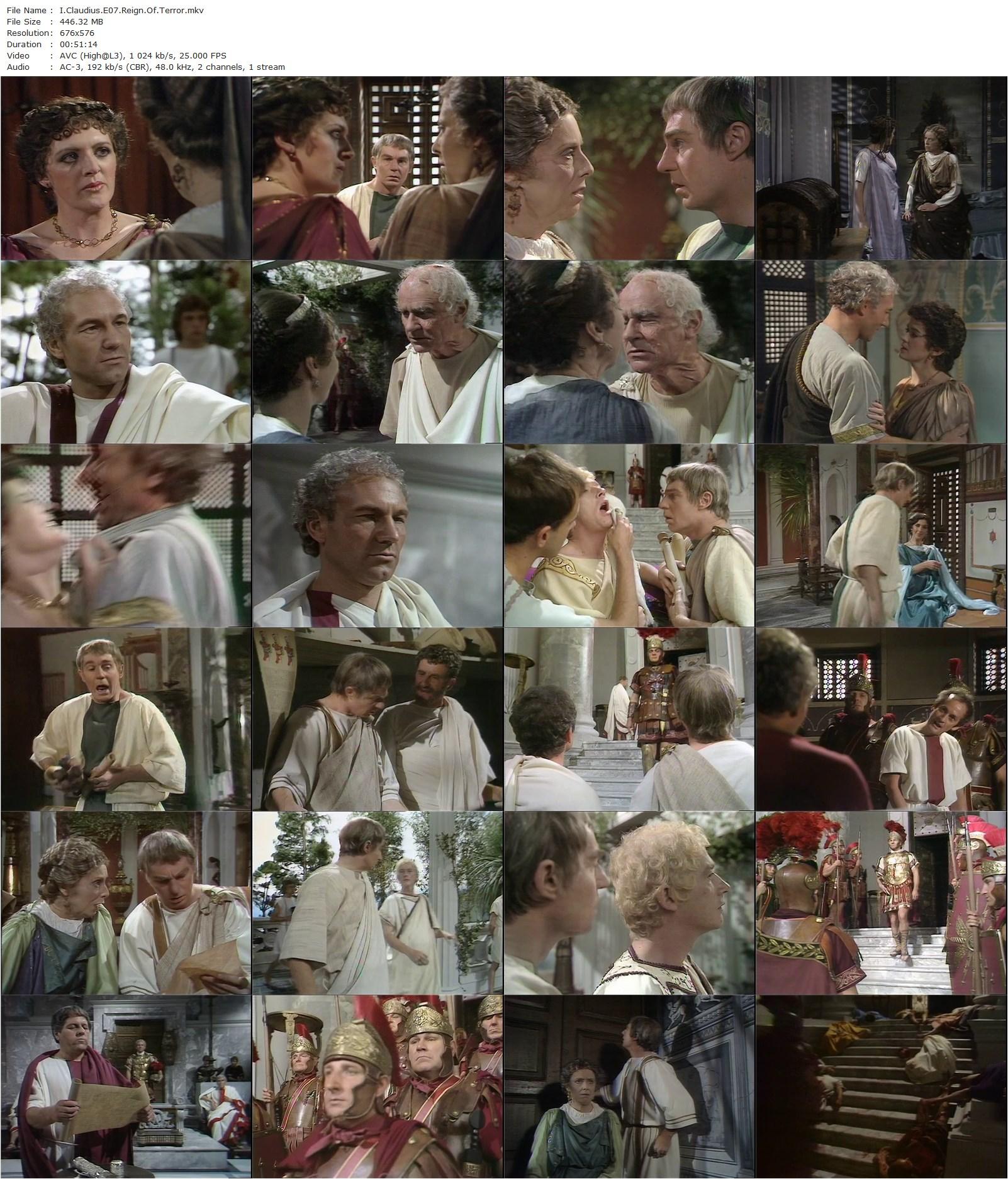 I, Claudius (1976) Herbert Wise, Derek Jacobi, John Hurt, Siân Phillips-poster