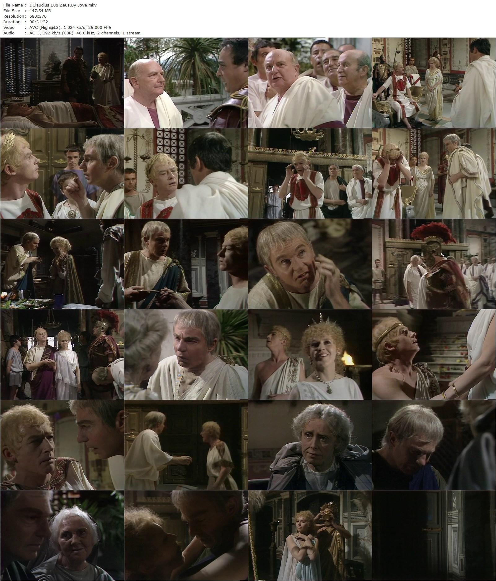 I, Claudius (1976) Herbert Wise, Derek Jacobi, John Hurt, Siân Phillips-poster