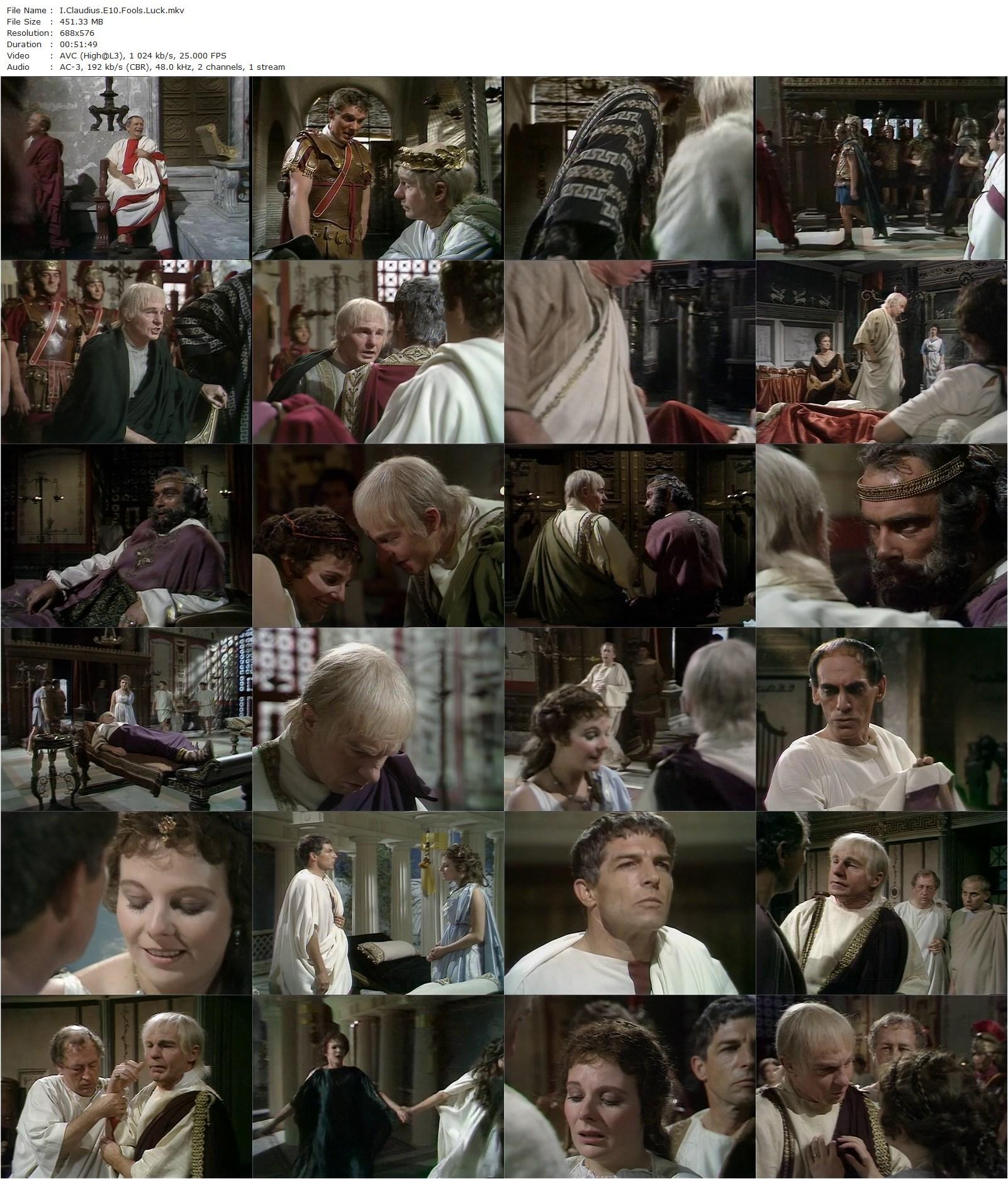 I, Claudius (1976) Herbert Wise, Derek Jacobi, John Hurt, Siân Phillips-poster