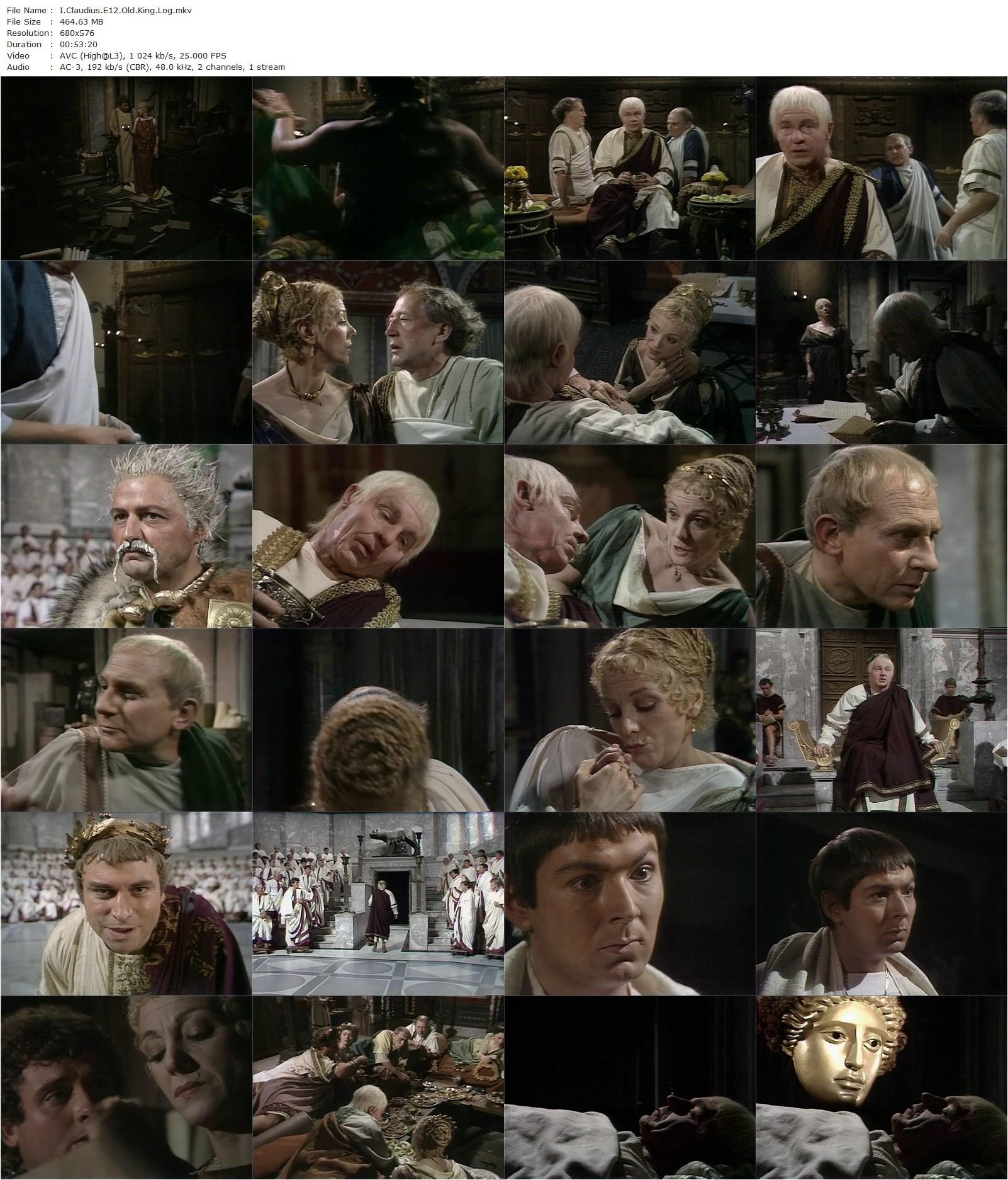 I, Claudius (1976) Herbert Wise, Derek Jacobi, John Hurt, Siân Phillips-poster