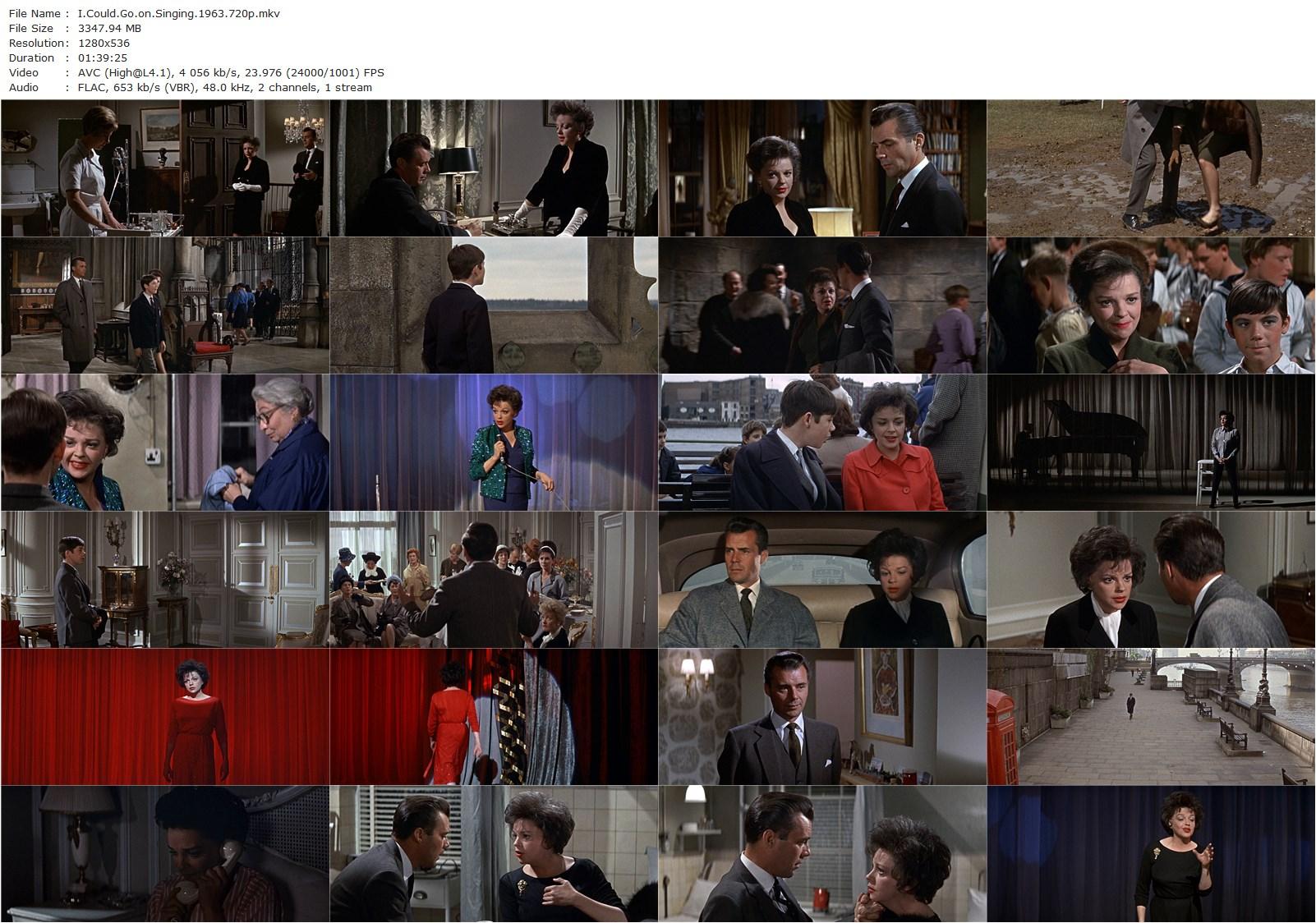 I Could Go on Singing (1963) Ronald Neame, Judy Garland, Dirk Bogarde, Jack Klugman-poster