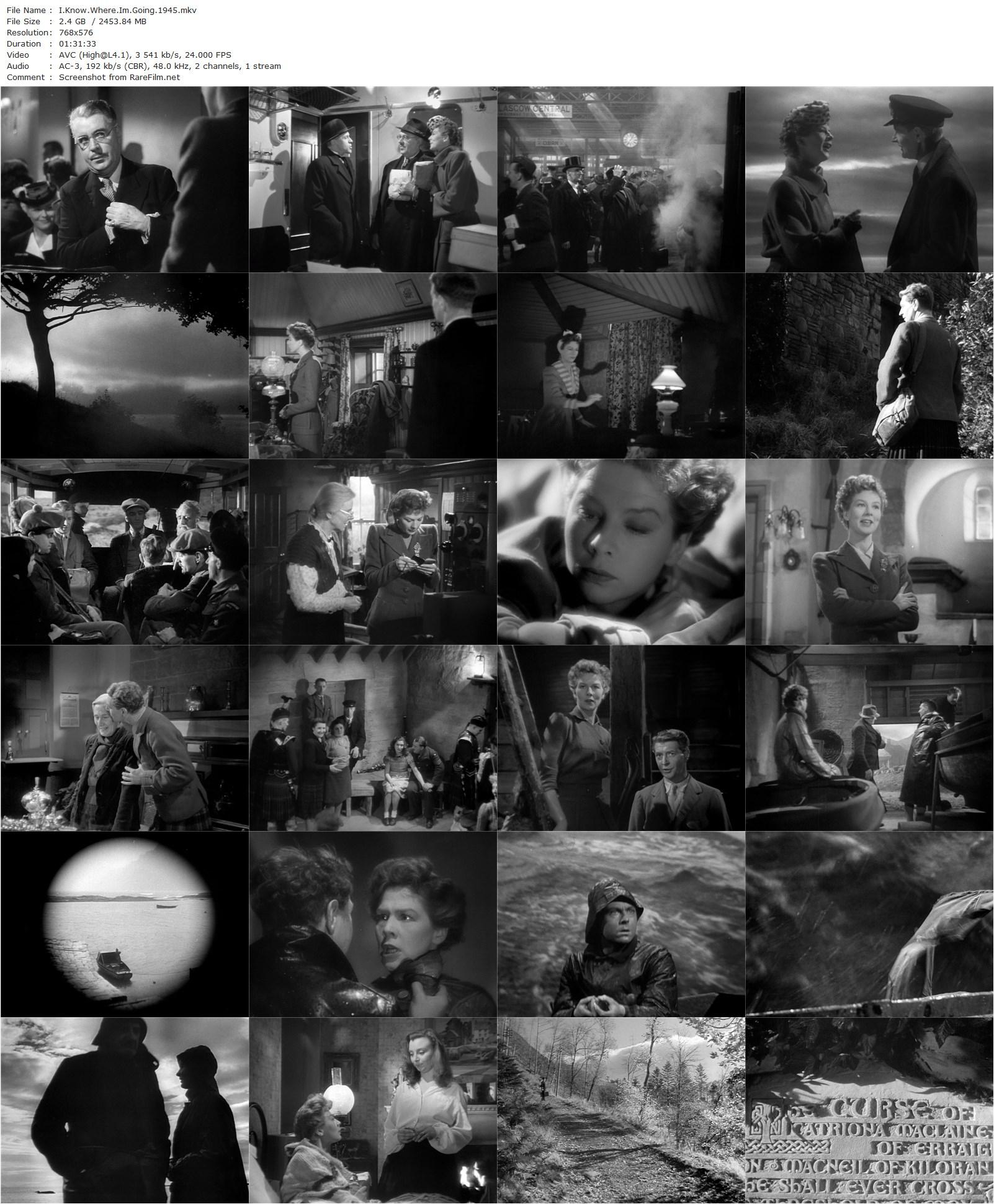 I Know Where I’m Going! (1945) Michael Powell, Emeric Pressburger, Wendy Hiller, Roger Livesey, George Carney-poster