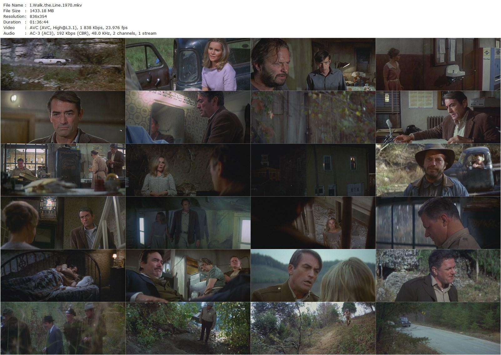 I Walk the Line (1970) John Frankenheimer, Gregory Peck, Tuesday Weld, Estelle Parsons-poster