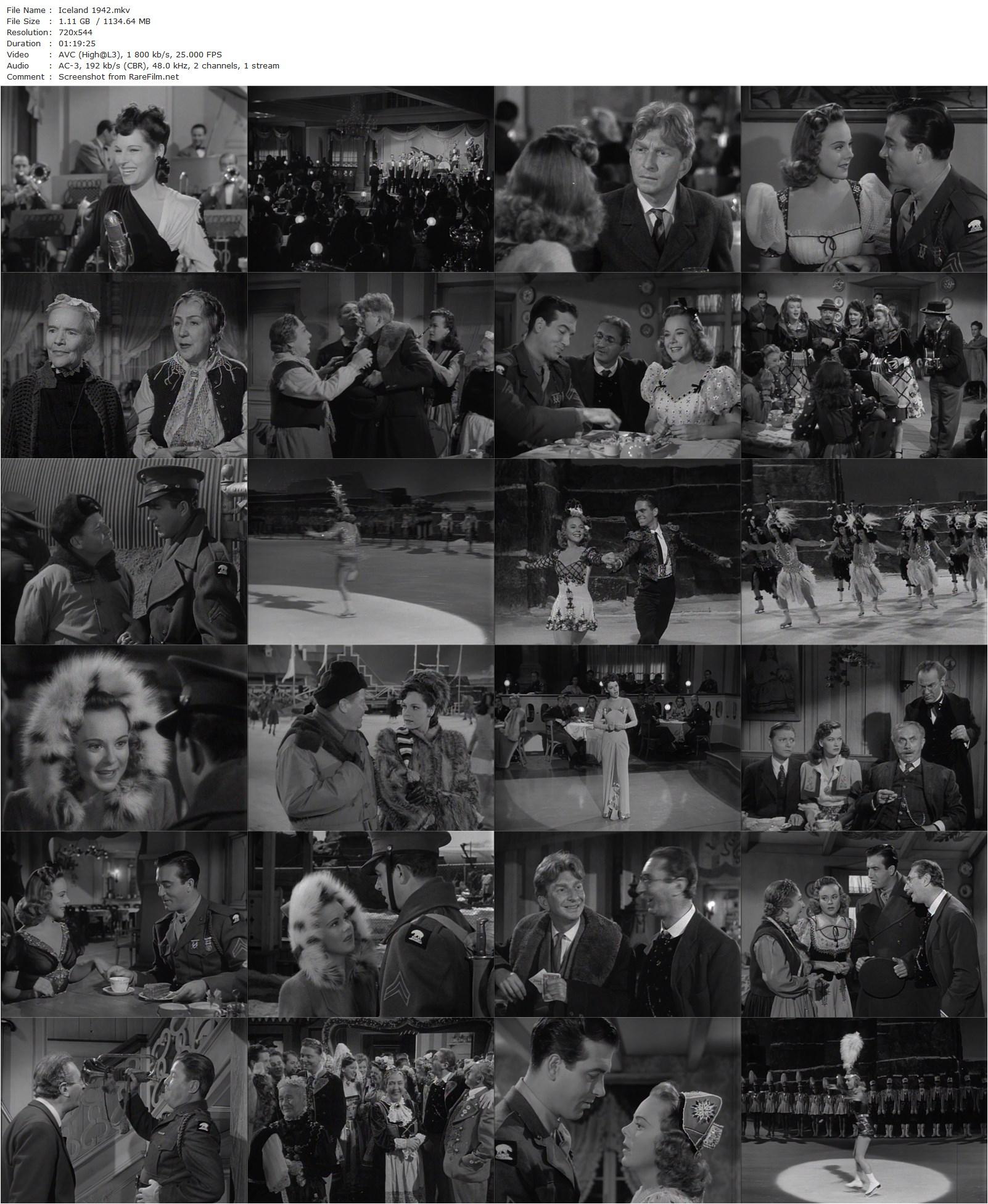 Iceland (1942) H. Bruce Humberstone, Sonja Henie, John Payne, Jack Oakie-poster