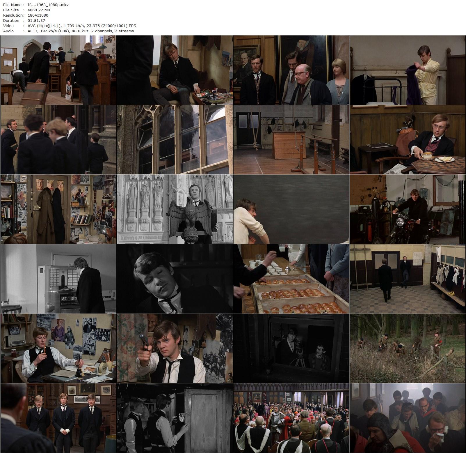 If…. (1968) Lindsay Anderson, Malcolm McDowell, David Wood, Richard Warwick-poster