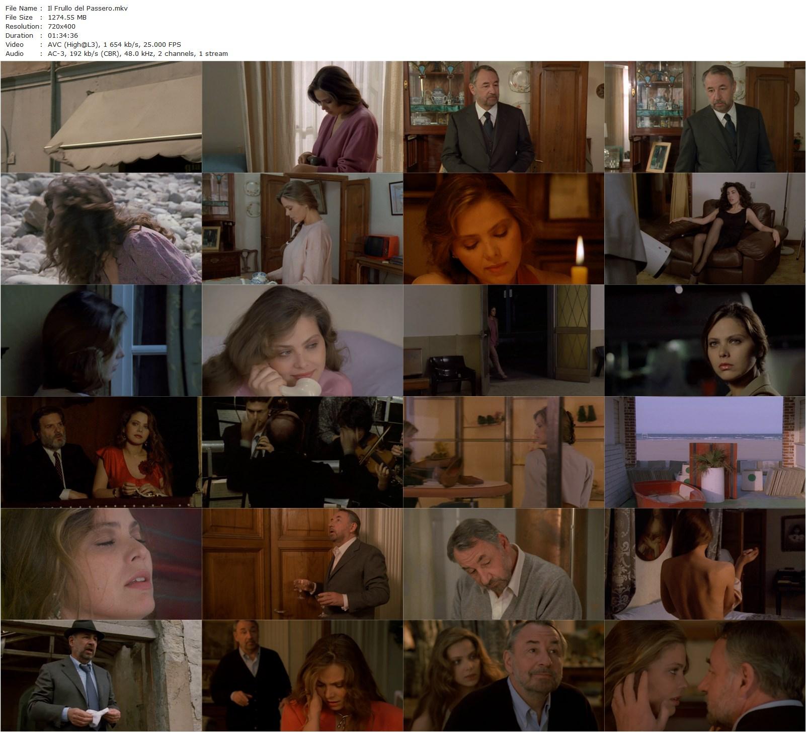 The Sparrow’s Fluttering AKA Il frullo del passero (1988) Gianfranco Mingozzi, Philippe Noiret, Ornella Muti, Nicola Farron-poster