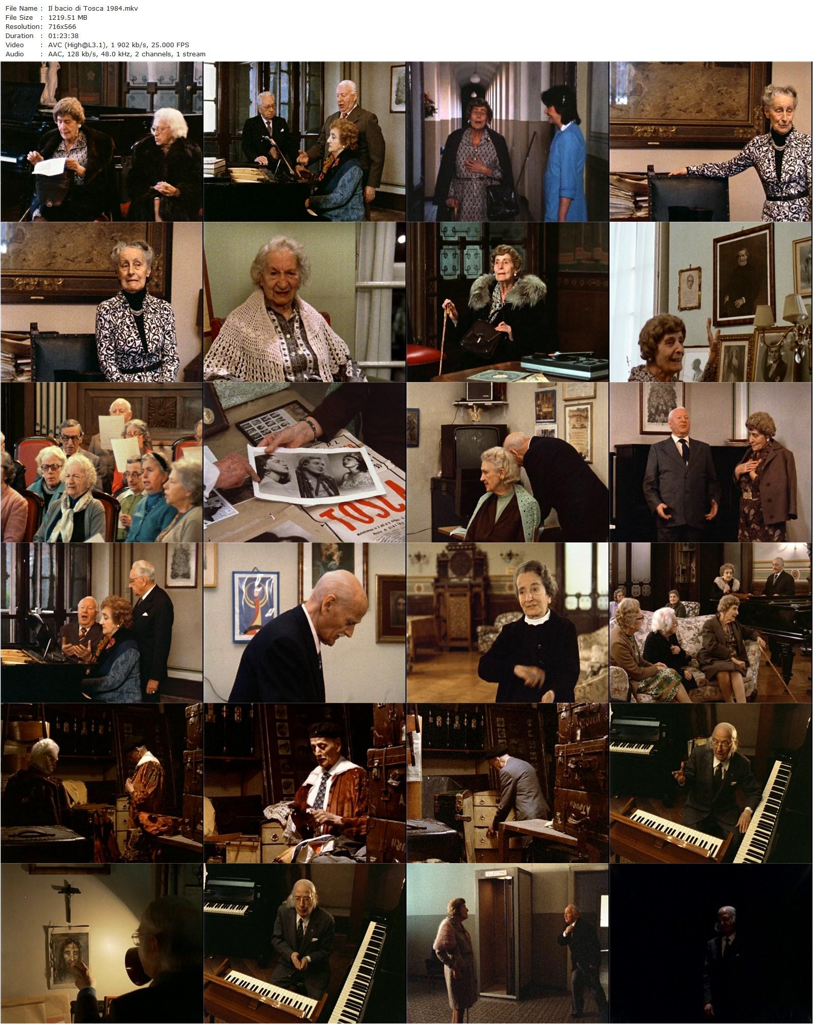 Tosca’s Kiss AKA Il Bacio di Tosca (1984) Daniel Schmid, Giuseppe Manacchini, Leonida Bellon, Salvatore Locapo-poster