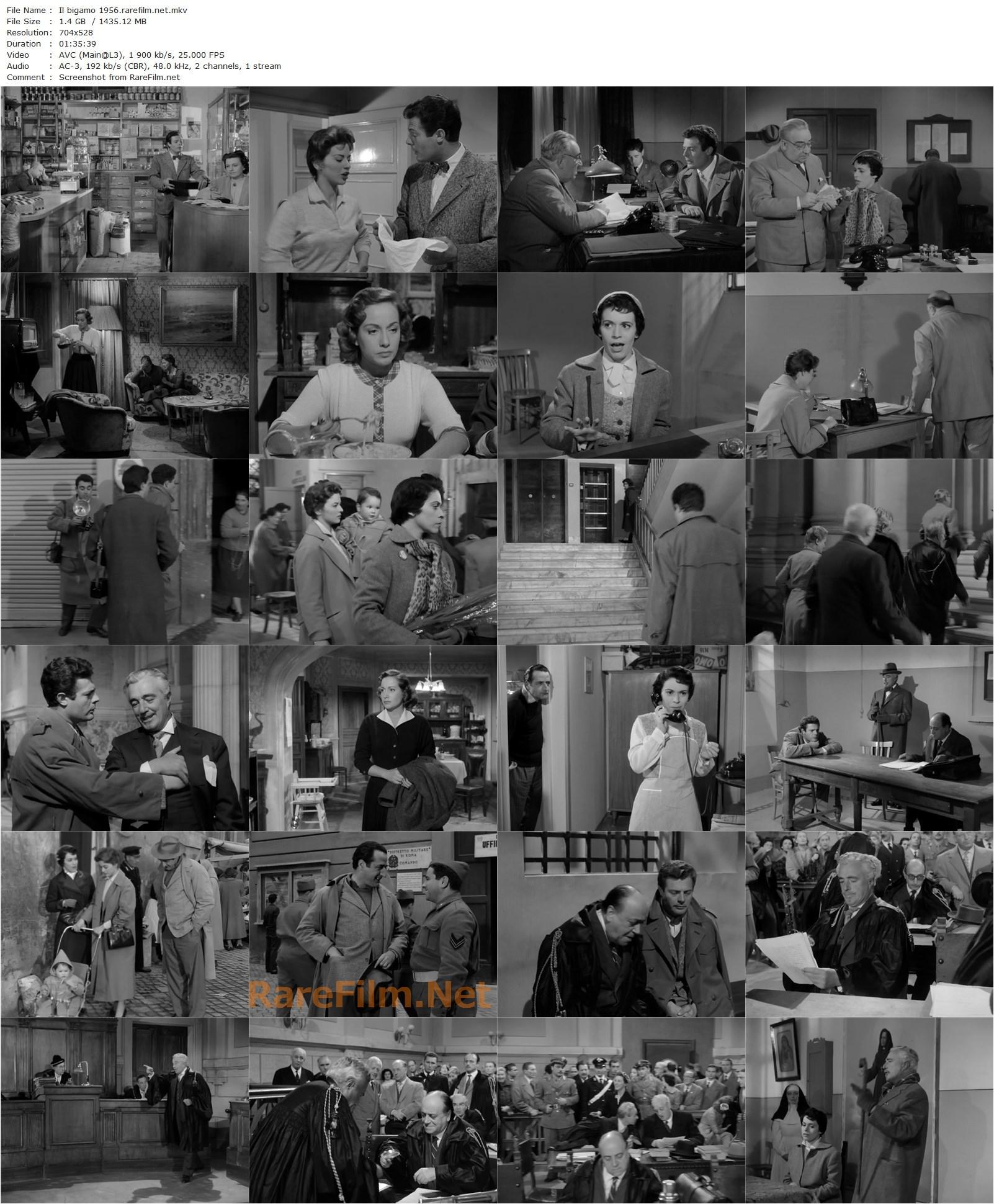 The Bigamist / Il bigamo (1956) Luciano Emmer, Marcello Mastroianni, Franca Valeri, Giovanna Ralli-poster