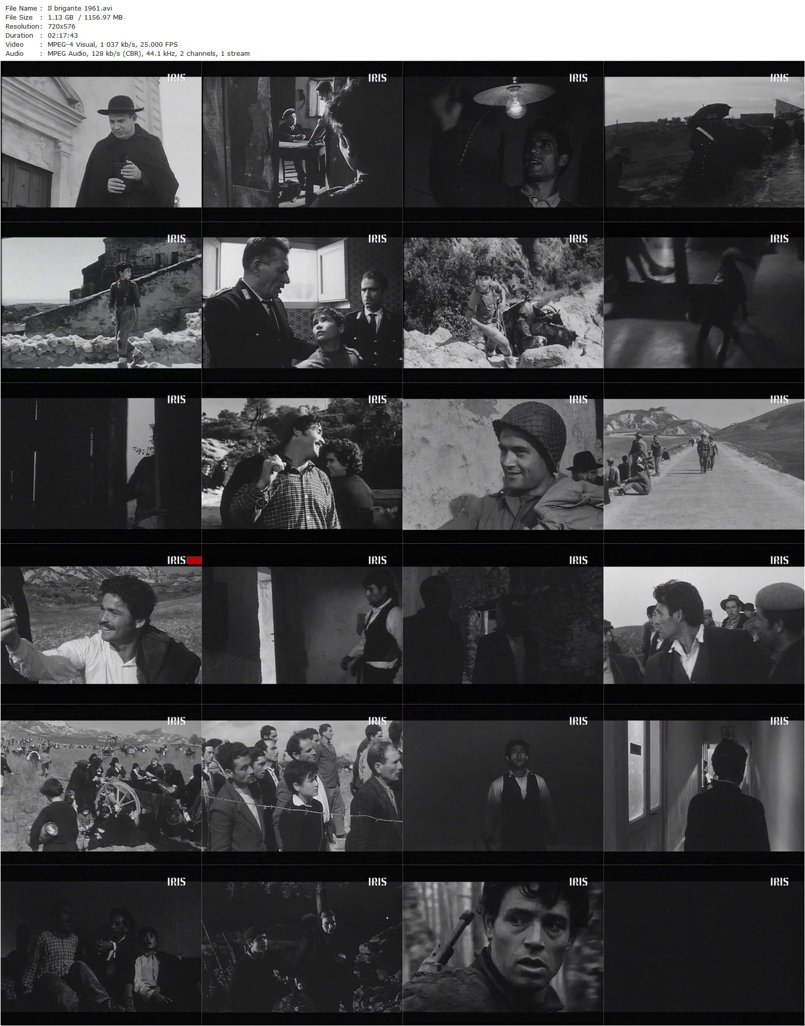 The Brigand AKA Il brigante (1961) Renato Castellani, Francesco Seminario, Adelmo Di Fraia, Mario Ierardi-poster