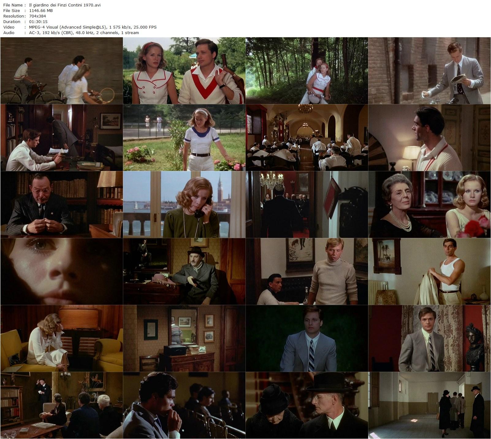 The Garden of the Finzi-Continis AKA Il giardino dei Finzi Contini (1970) Vittorio De Sica, Dominique Sanda, Lino Capolicchio, Helmut Berger-poster