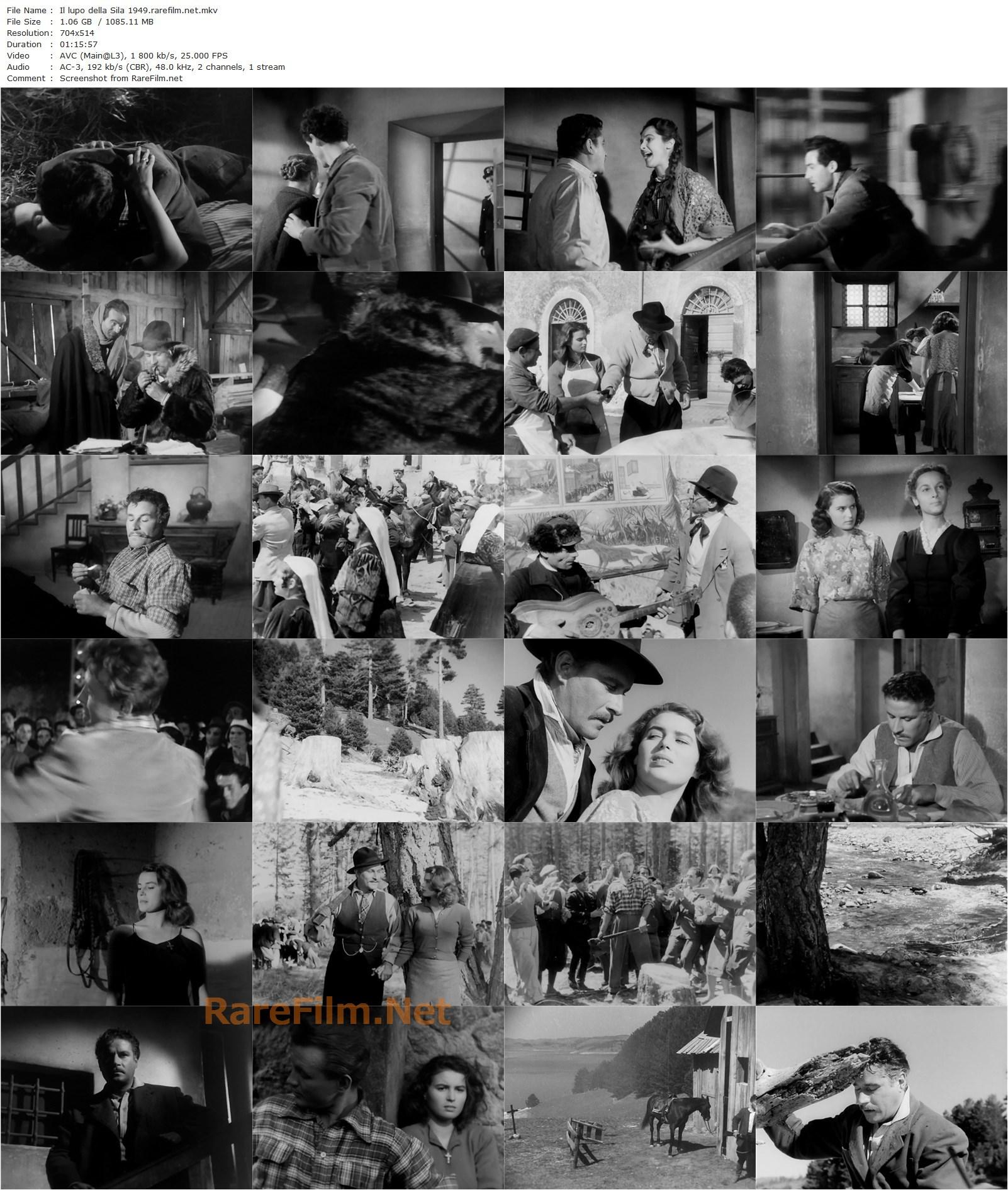 The Wolf of the Sila / Il lupo della Sila (1949) Duilio Coletti, Silvana Mangano, Amedeo Nazzari, Vittorio Gassman-poster