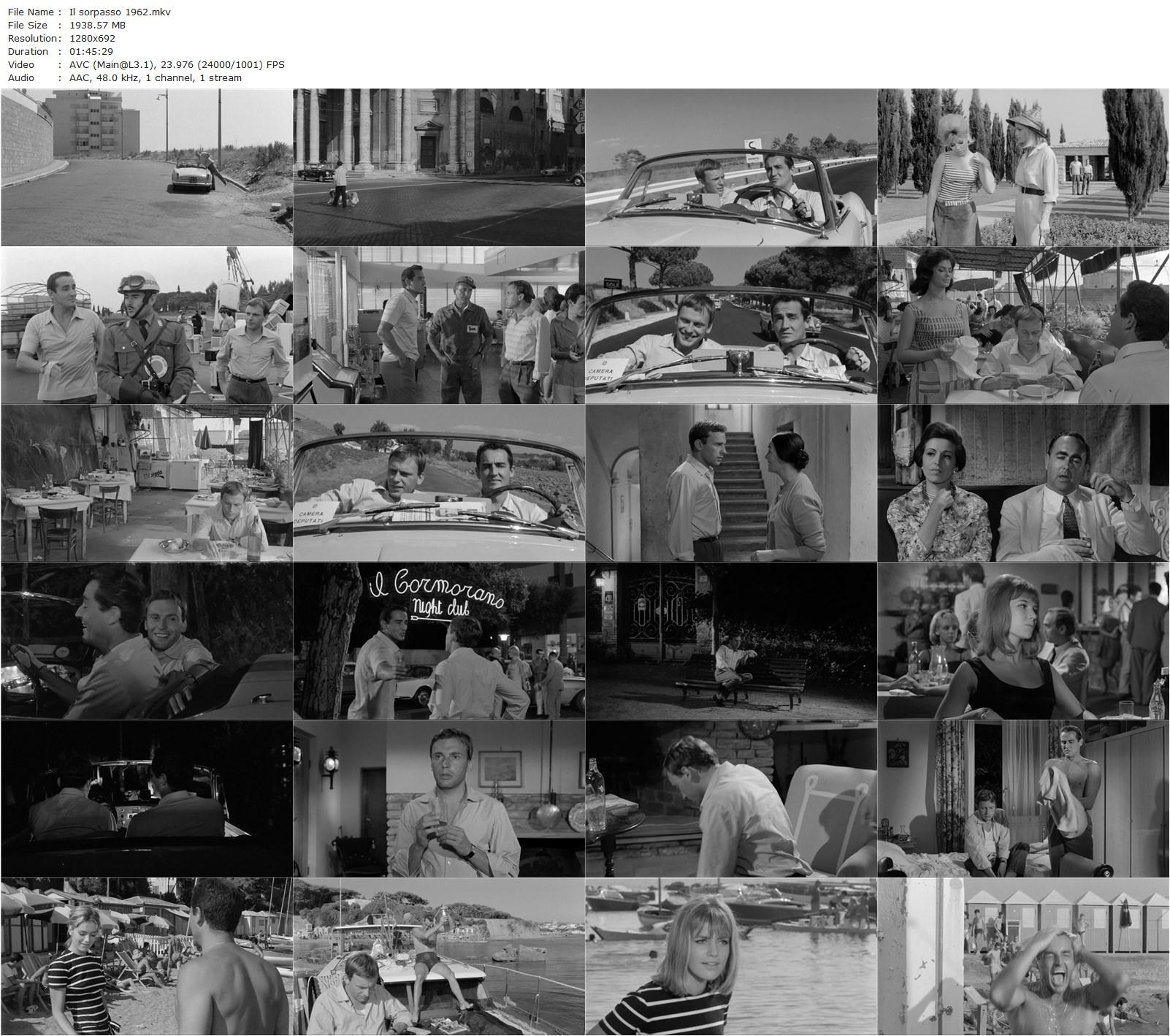 Il sorpasso (1962) Dino Risi, Vittorio Gassman, Catherine Spaak, Jean-Louis Trintignant-poster