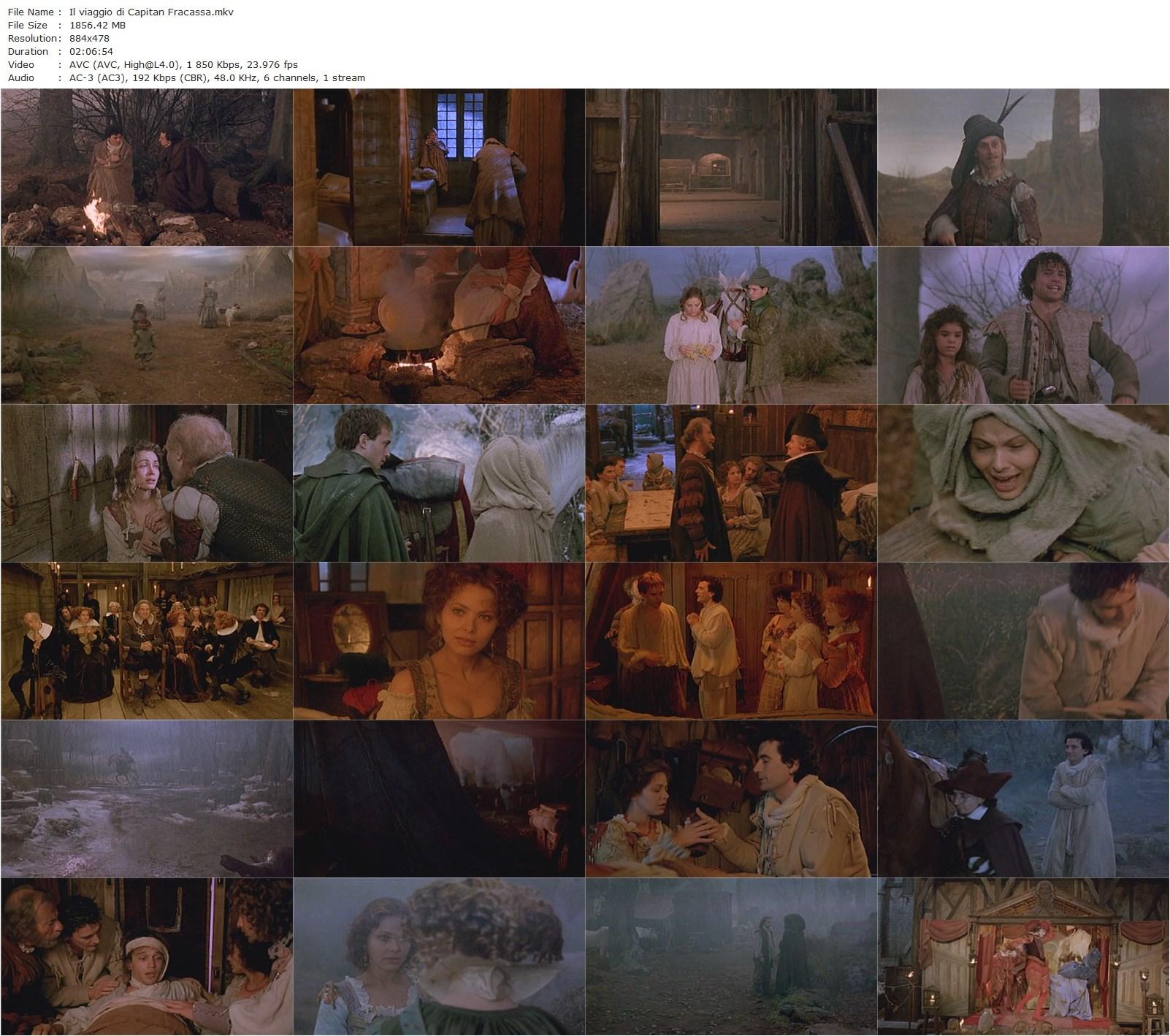 The Voyage of Captain Fracassa (1990) Ettore Scola, Vincent Perez, Emmanuelle Béart, Massimo Troisi-poster