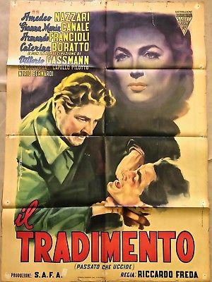 Double Cross AKA Il tradimento (1951) Riccardo Freda, Amedeo Nazzari, Gianna Maria Canale, Armando Francioli