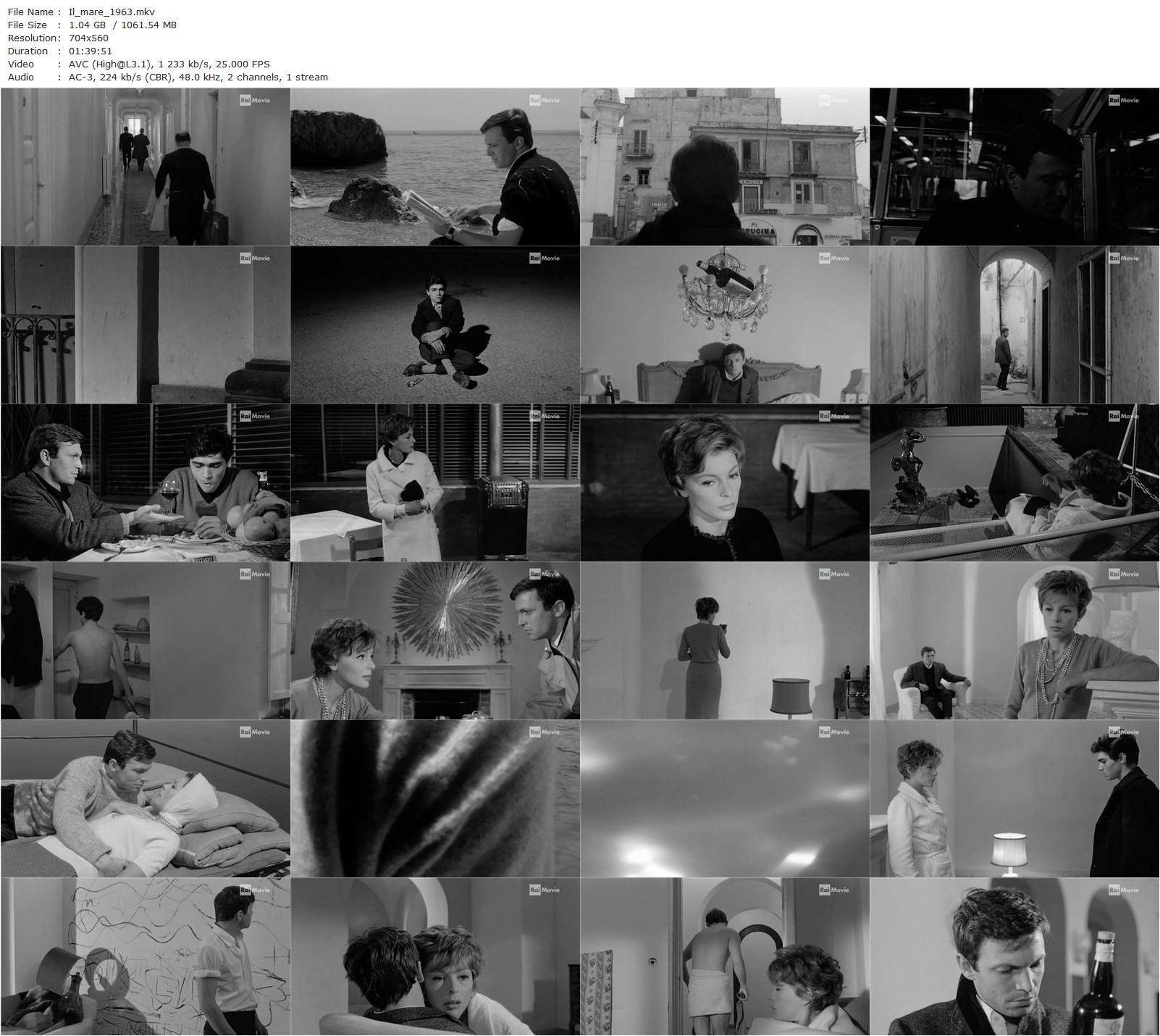 The Sea AKA Il mare (1962) Giuseppe Patroni Griffi, Umberto Orsini, Françoise Prévost, Dino Mele-poster