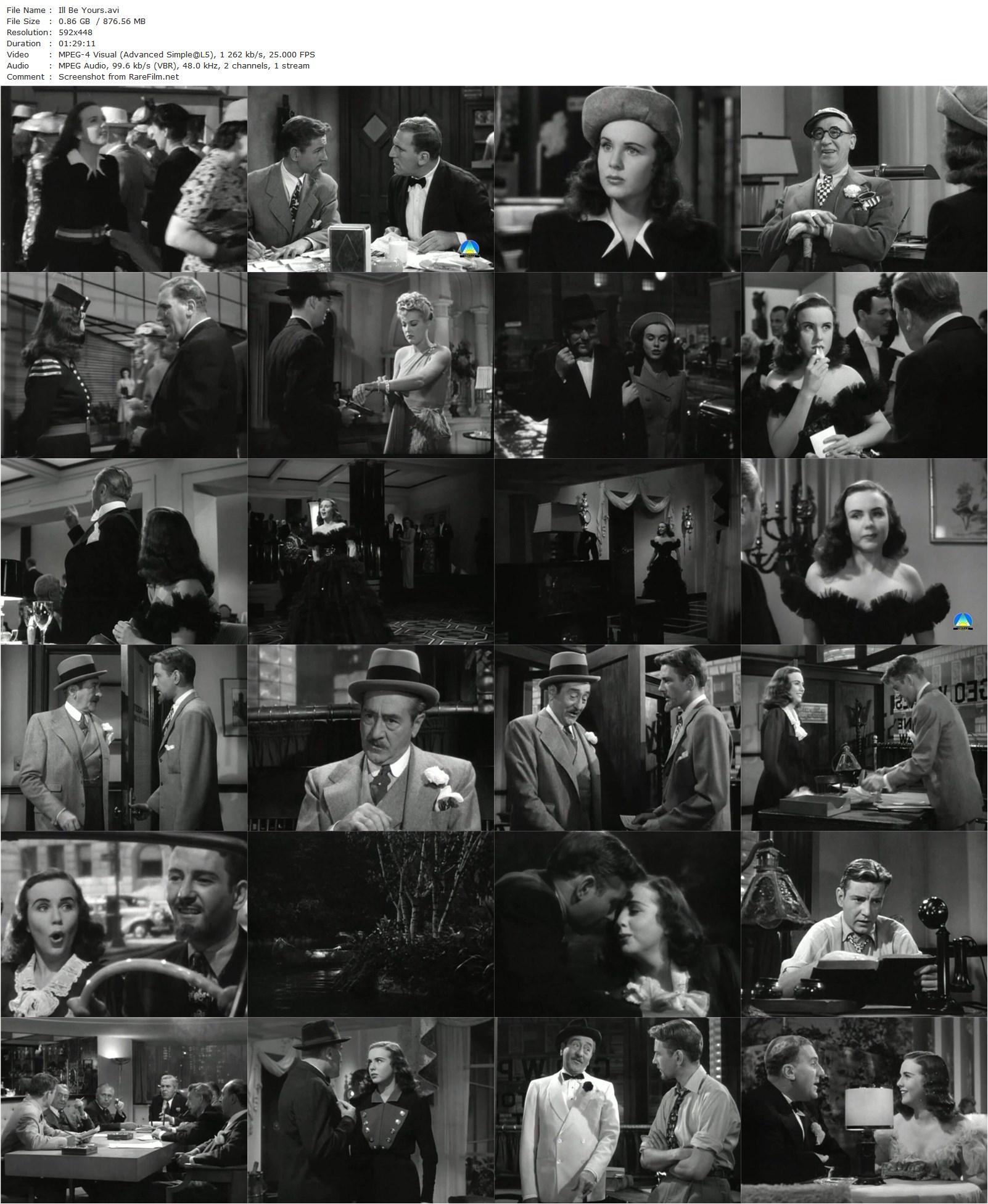 I’ll Be Yours (1947) William A. Seiter, Deanna Durbin, Tom Drake, William Bendix-poster