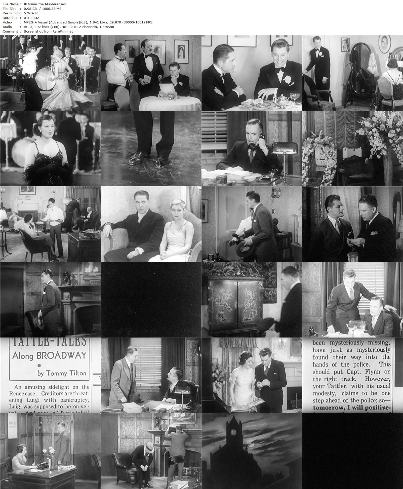 I’ll Name the Murderer (1936) Raymond K. Johnson, Ralph Forbes, Marion Shilling, Malcolm McGregor-poster