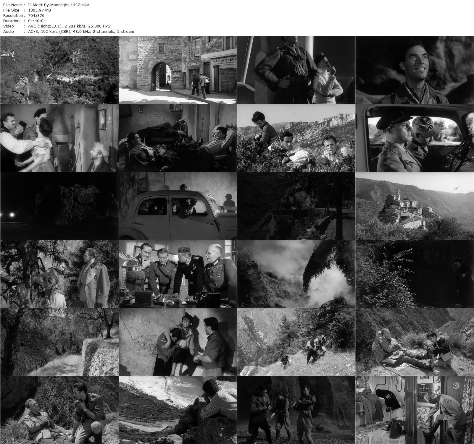 Ill Met by Moonlight (1957) Michael Powell, Emeric Pressburger, Dirk Bogarde, Marius Goring, David Oxley-poster