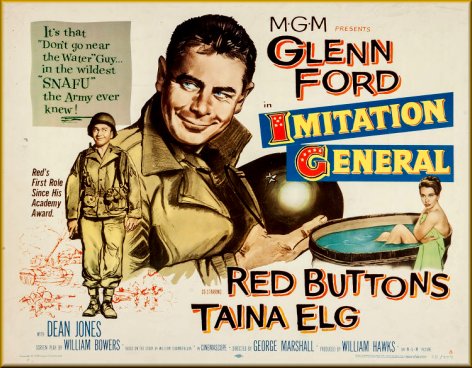 Imitation General (1958) George Marshall, Glenn Ford, Red Buttons, Taina Elg, Comedy, War