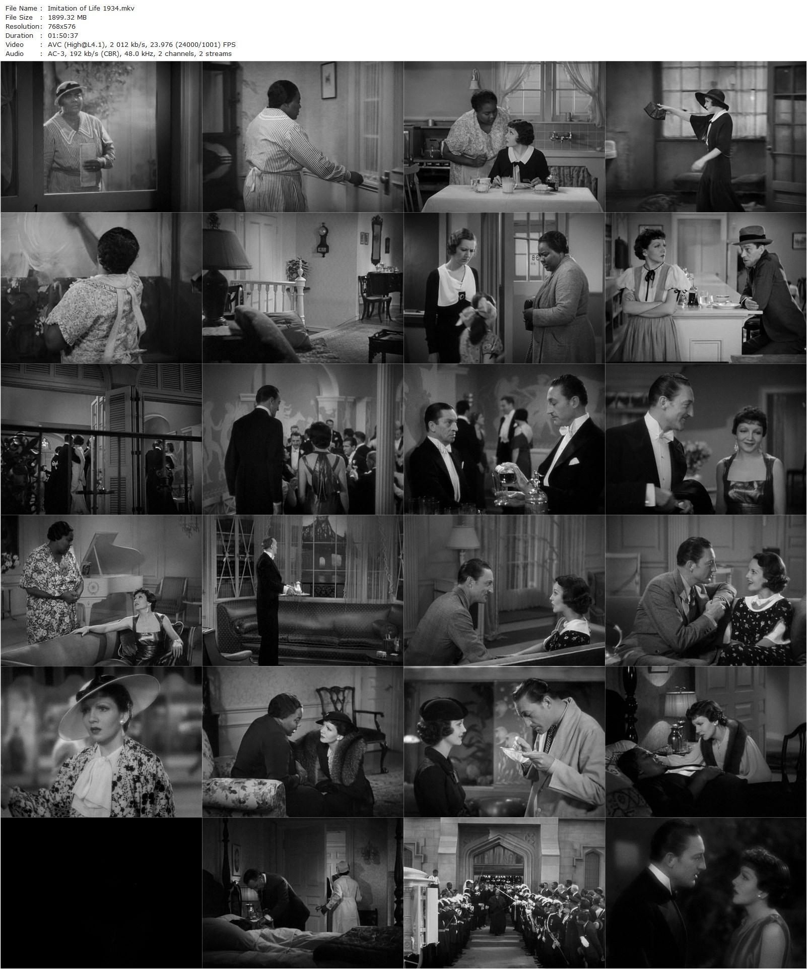 Imitation of Life (1934) John M. Stahl, Claudette Colbert, Warren William, Rochelle Hudson-poster