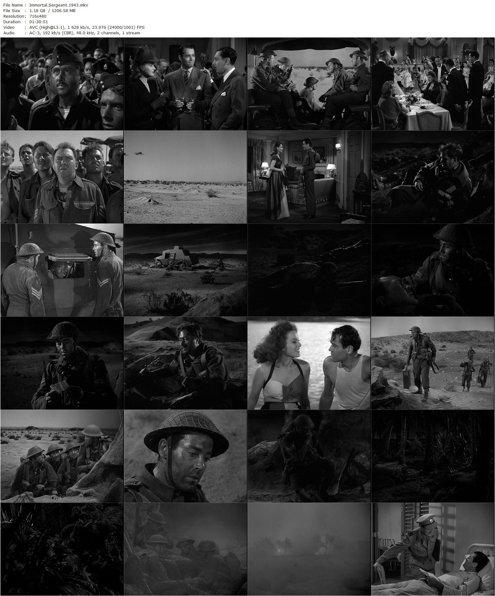 Immortal Sergeant (1943) John M. Stahl, Henry Fonda, Maureen O’Hara, Thomas Mitchell-poster