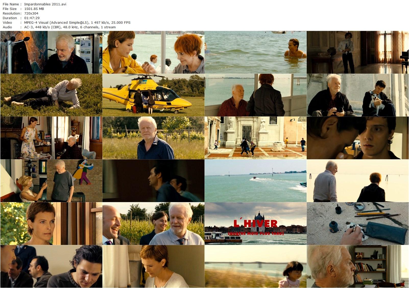 Unforgivable AKA Impardonnables (2011) André Téchiné, André Dussollier, Carole Bouquet, Mélanie Thierry-poster