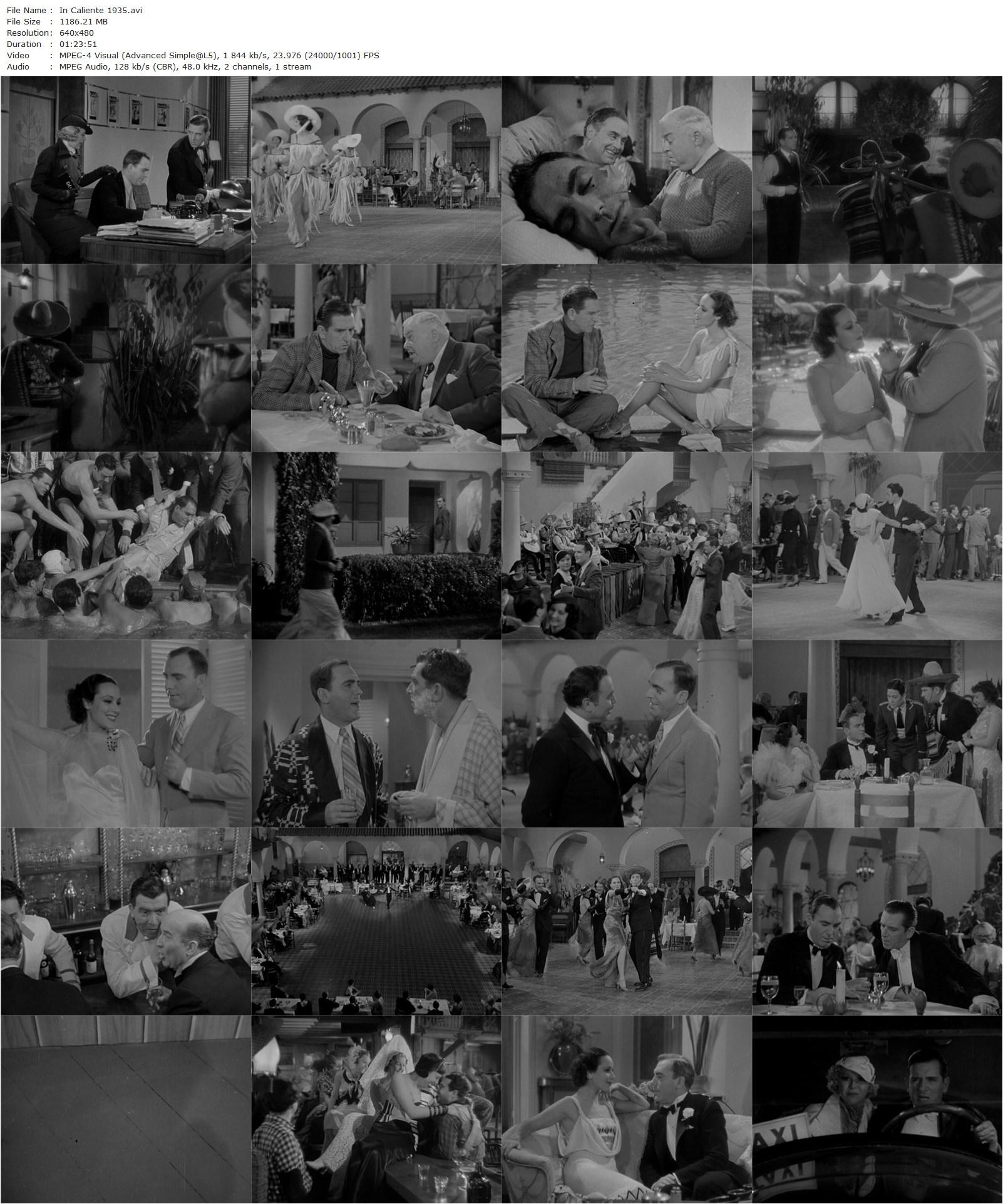 In Caliente (1935) Lloyd Bacon, Dolores del Rio, Pat O’Brien, Leo Carrillo-poster