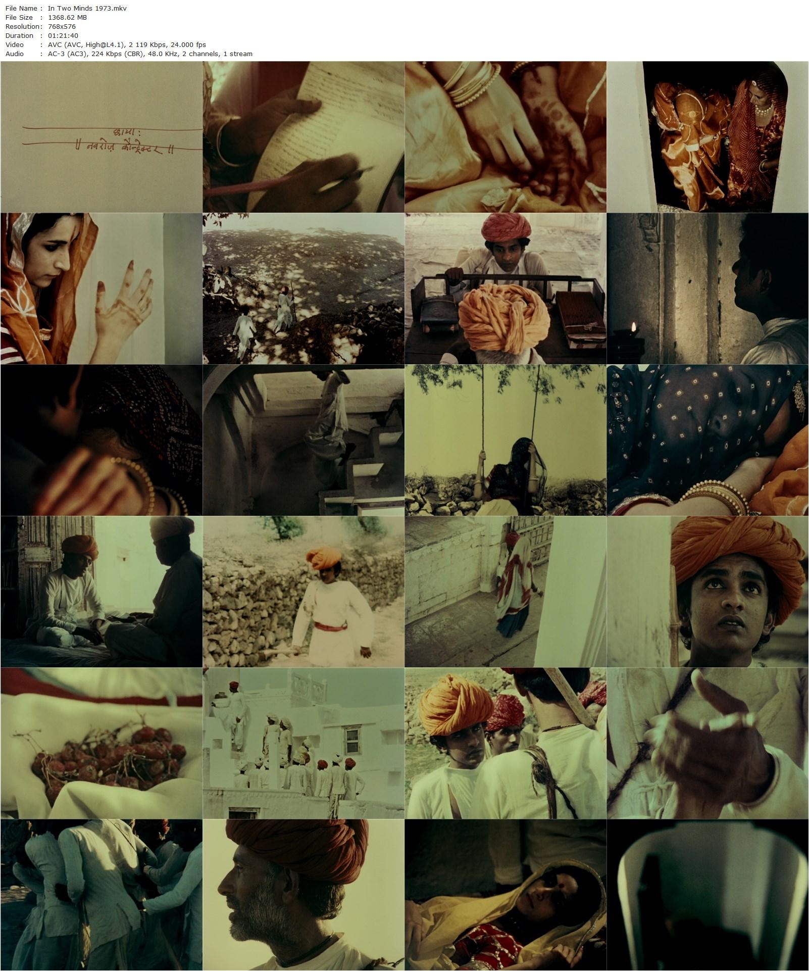 In Two Minds (1973) Mani Kaul, Hardan, Manohar Lalas, Ravi Menon-poster