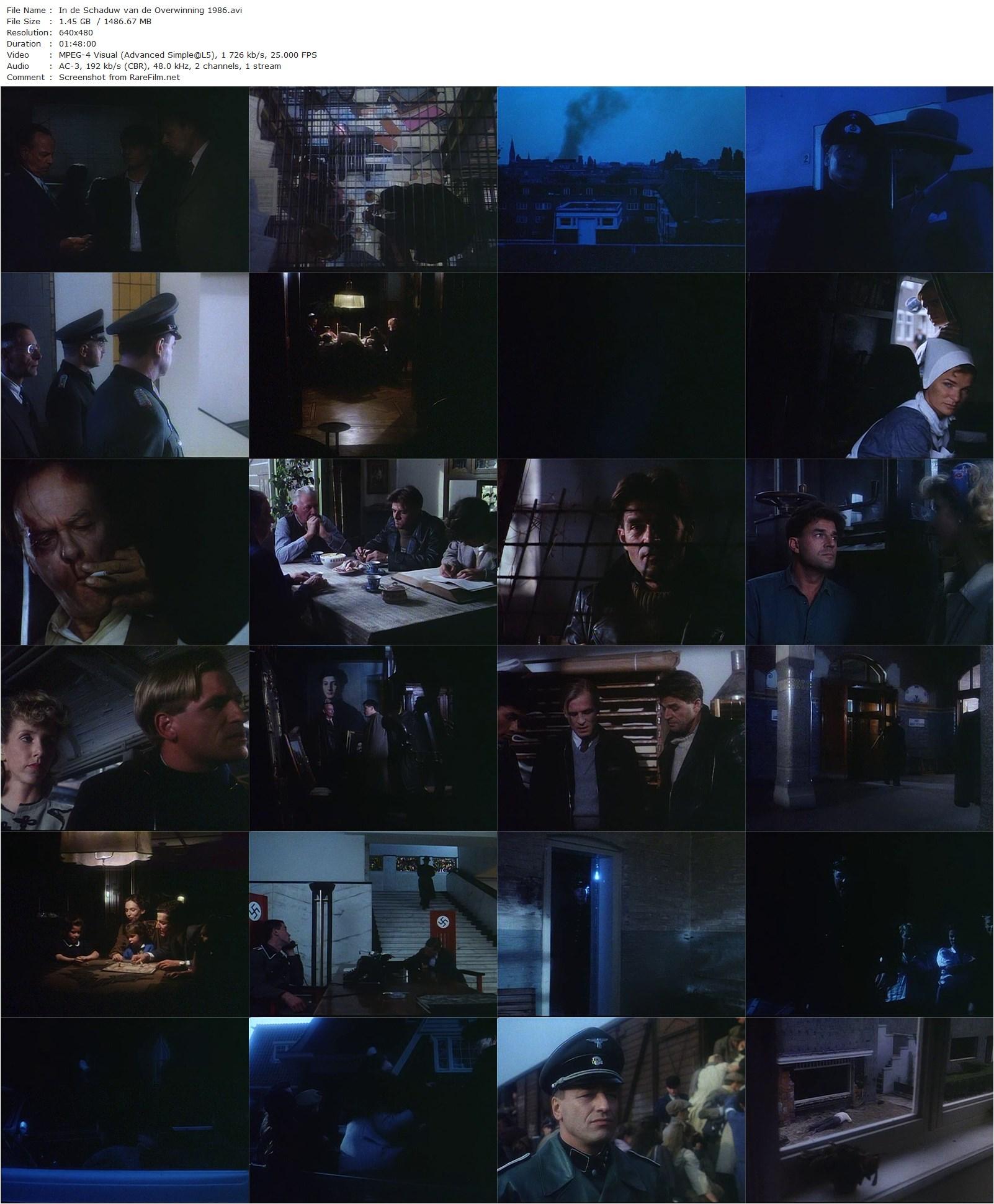 Shadow of Victory / In de schaduw van de overwinning (1986) Ate de Jong, Jeroen Krabbé, Edwin de Vries, Linda van Dyck-poster