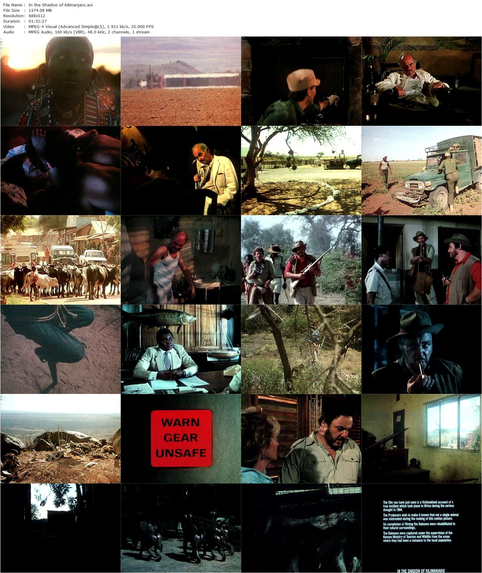 In the Shadow of Kilimanjaro (1986) Raju Patel, John Rhys-Davies, Timothy Bottoms, Irene Miracle-poster