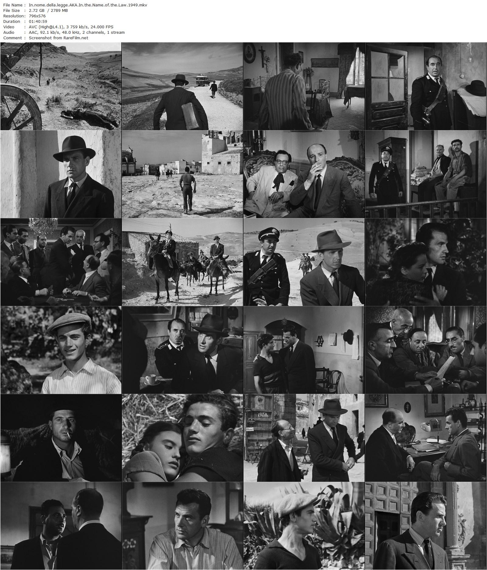 In the Name of the Law / In nome della legge (1949) Pietro Germi, Massimo Girotti, Charles Vanel, Jone Salinas-poster