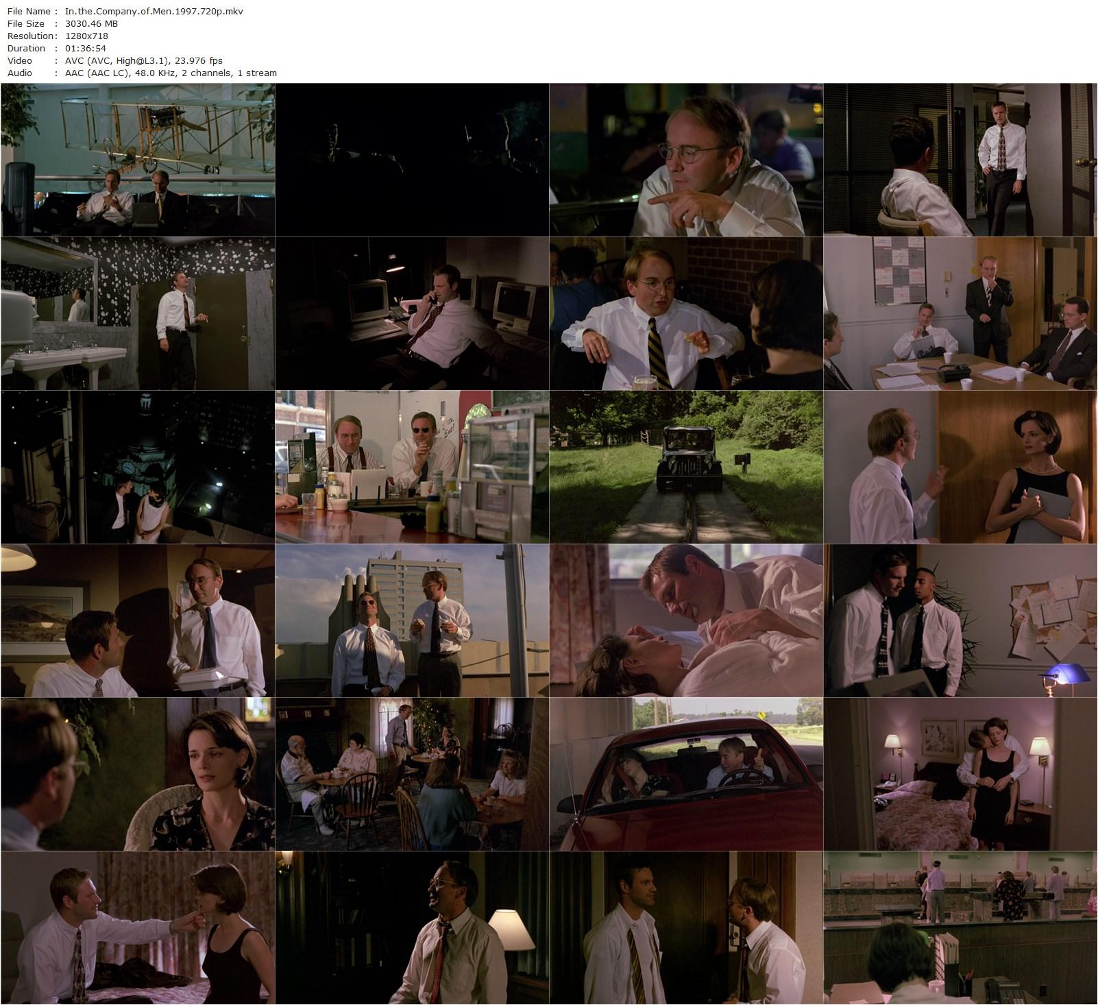 In the Company of Men (1997) Neil LaBute, Aaron Eckhart, Matt Malloy, Stacy Edwards-poster