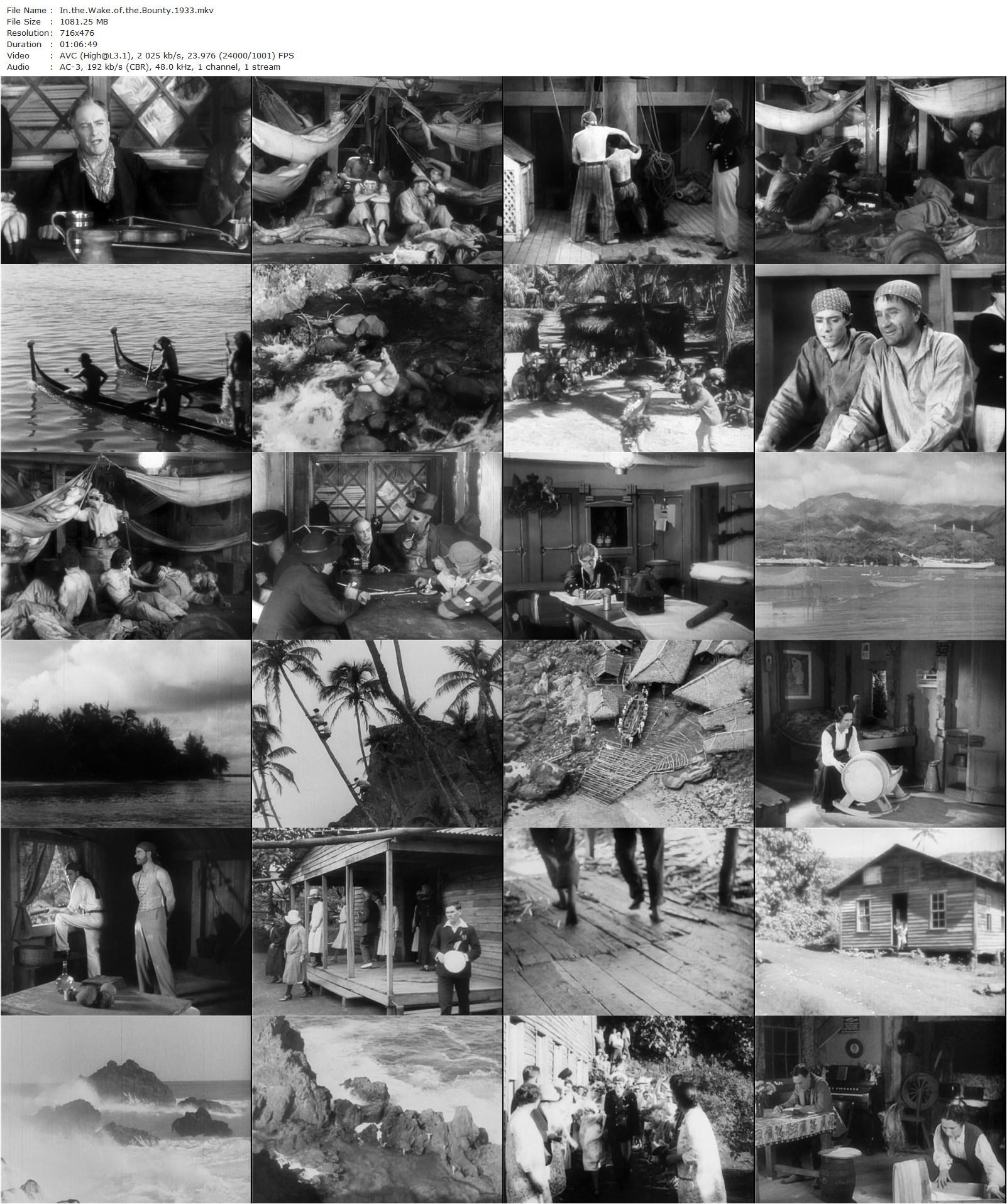 In the Wake of the Bounty (1933) Charles Chauvel, Arthur Greenaway, Mayne Lynton, Errol Flynn-poster