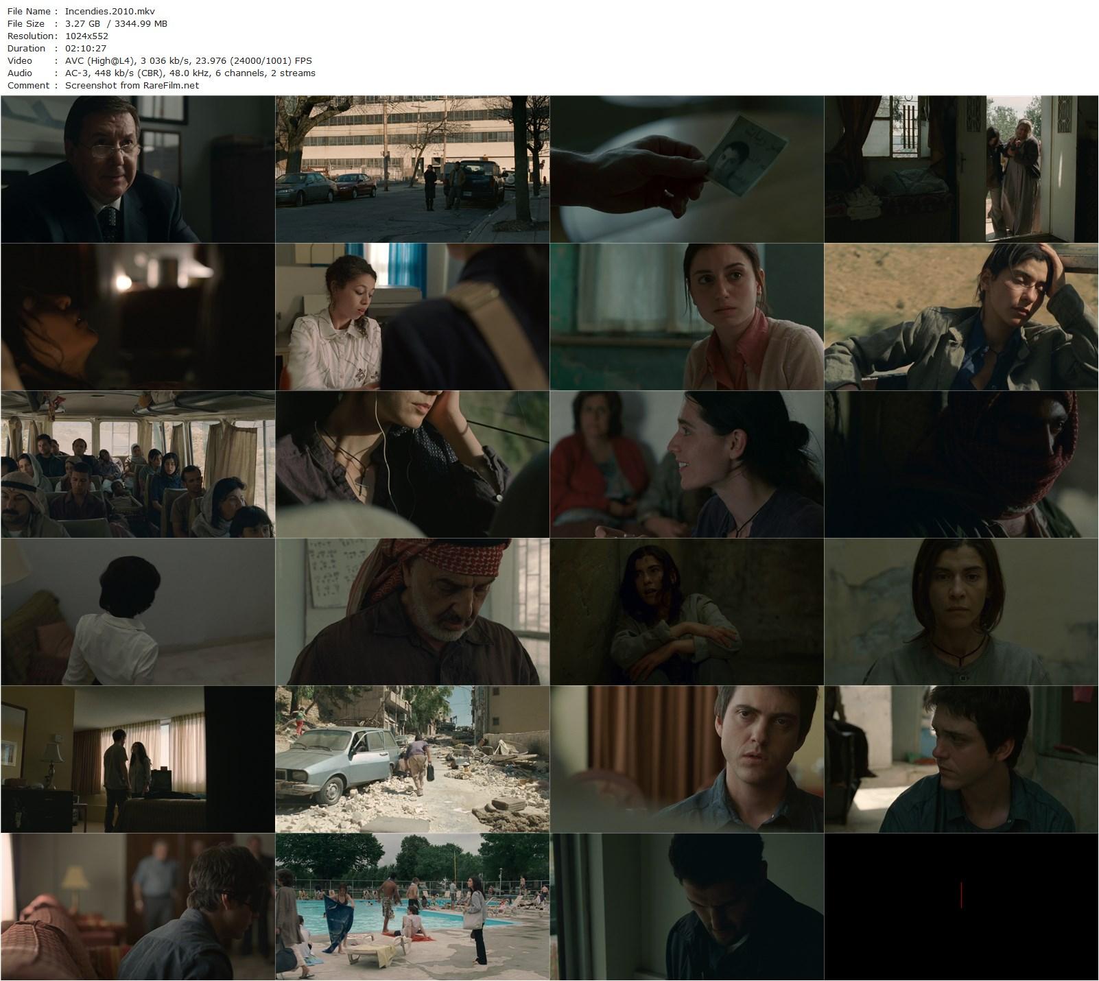 Incendies (2010) Denis Villeneuve, Lubna Azabal, Mélissa Désormeaux-Poulin, Maxim Gaudette-poster