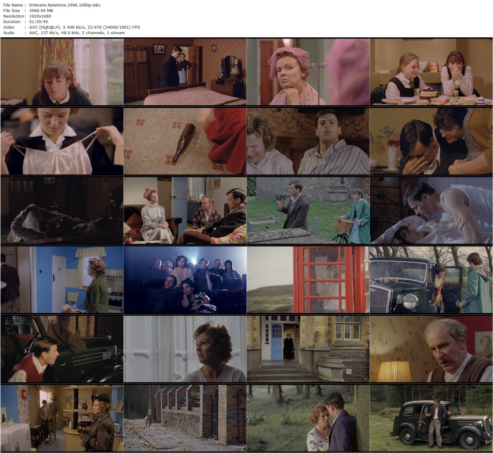 Intimate Relations (1996) Philip Goodhew, Julie Walters, Rupert Graves, Matthew Walker-poster