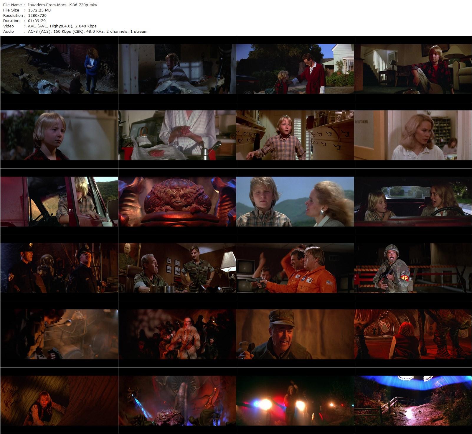 Invaders from Mars (1986) Tobe Hooper, Karen Black, Hunter Carson, Timothy Bottoms-poster