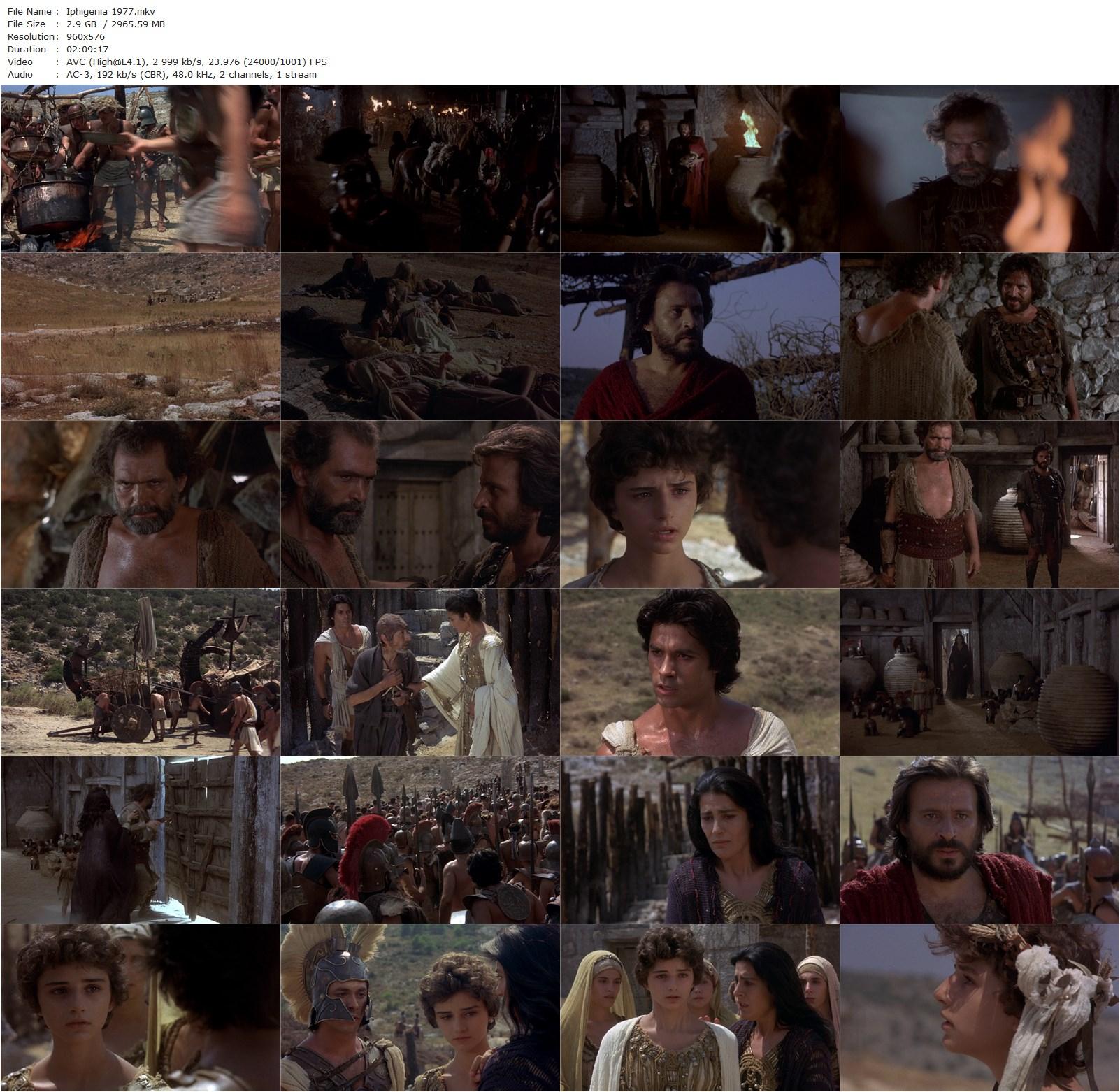 Iphigenia AKA Ifigeneia (1977) Michael Cacoyannis, Irene Papas, Kostas Kazakos, Kostas Karras-poster