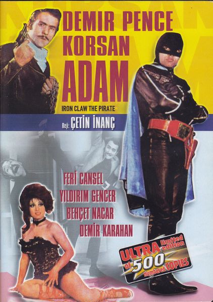 Iron Claw the Pirate AKA Demir pençe (korsan adam) (1969) Çetin Inanç, Demir Karahan, Nebahat Çehre, Yildirim Gencer