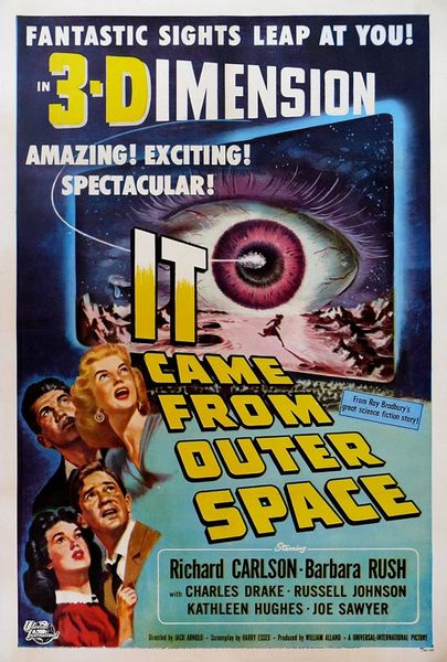 It Came from Outer Space (1953) Jack Arnold, Richard Carlson, Barbara Rush, Charles Drake, Horror, Sci-Fi