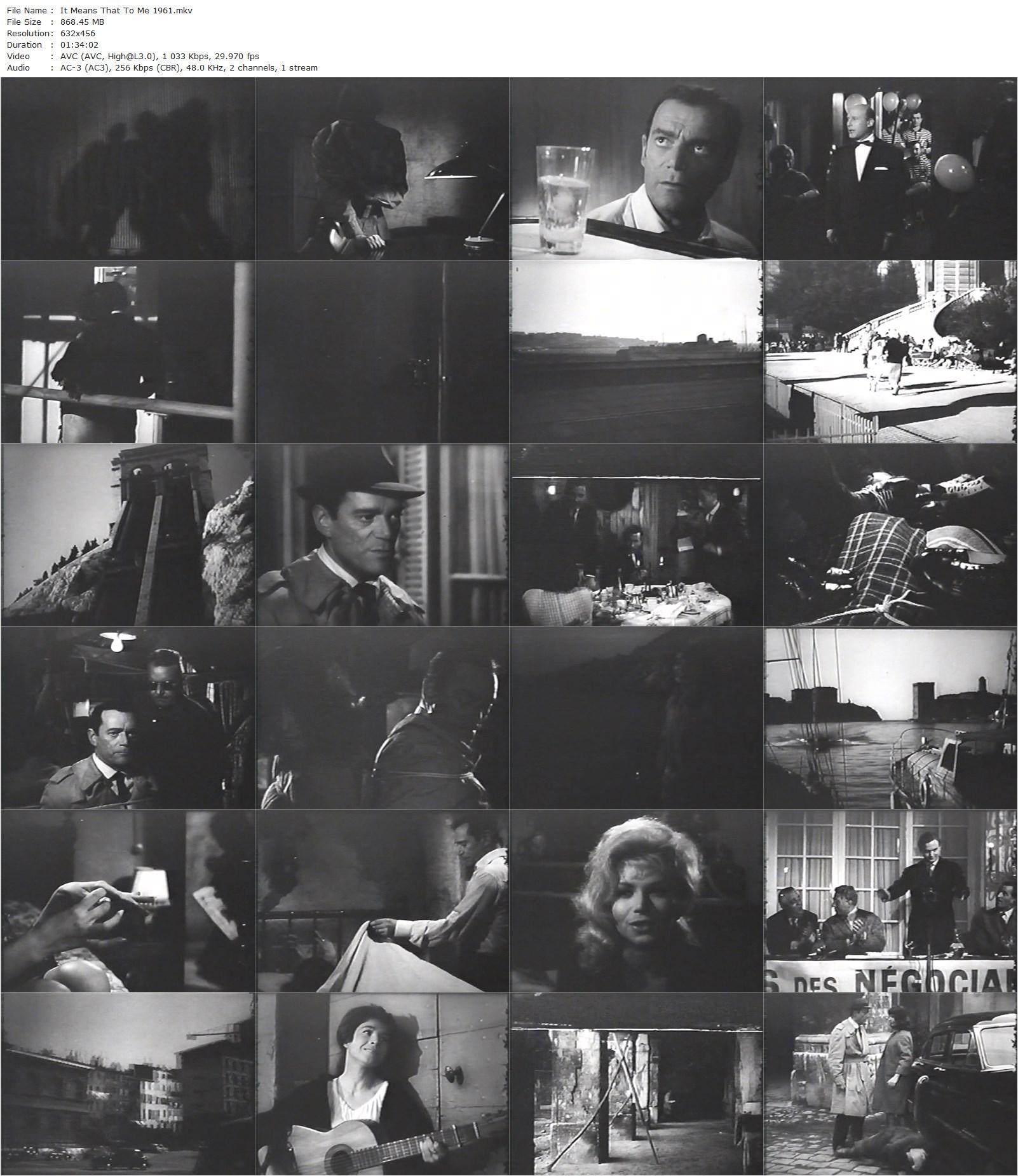 It Means That Much to Me (1961) Pierre Grimblat, Eddie Constantine, Bernadette Lafont, Jean-Louis Richard-poster