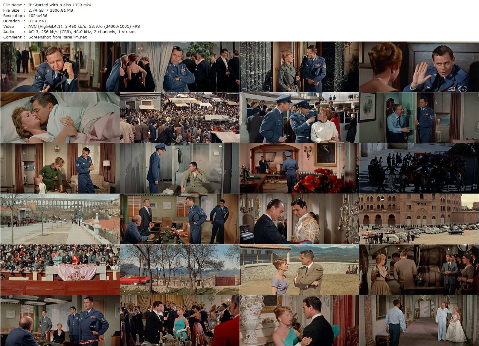 It Started with a Kiss (1959) George Marshall, Glenn Ford, Debbie Reynolds, Eva Gabor-poster